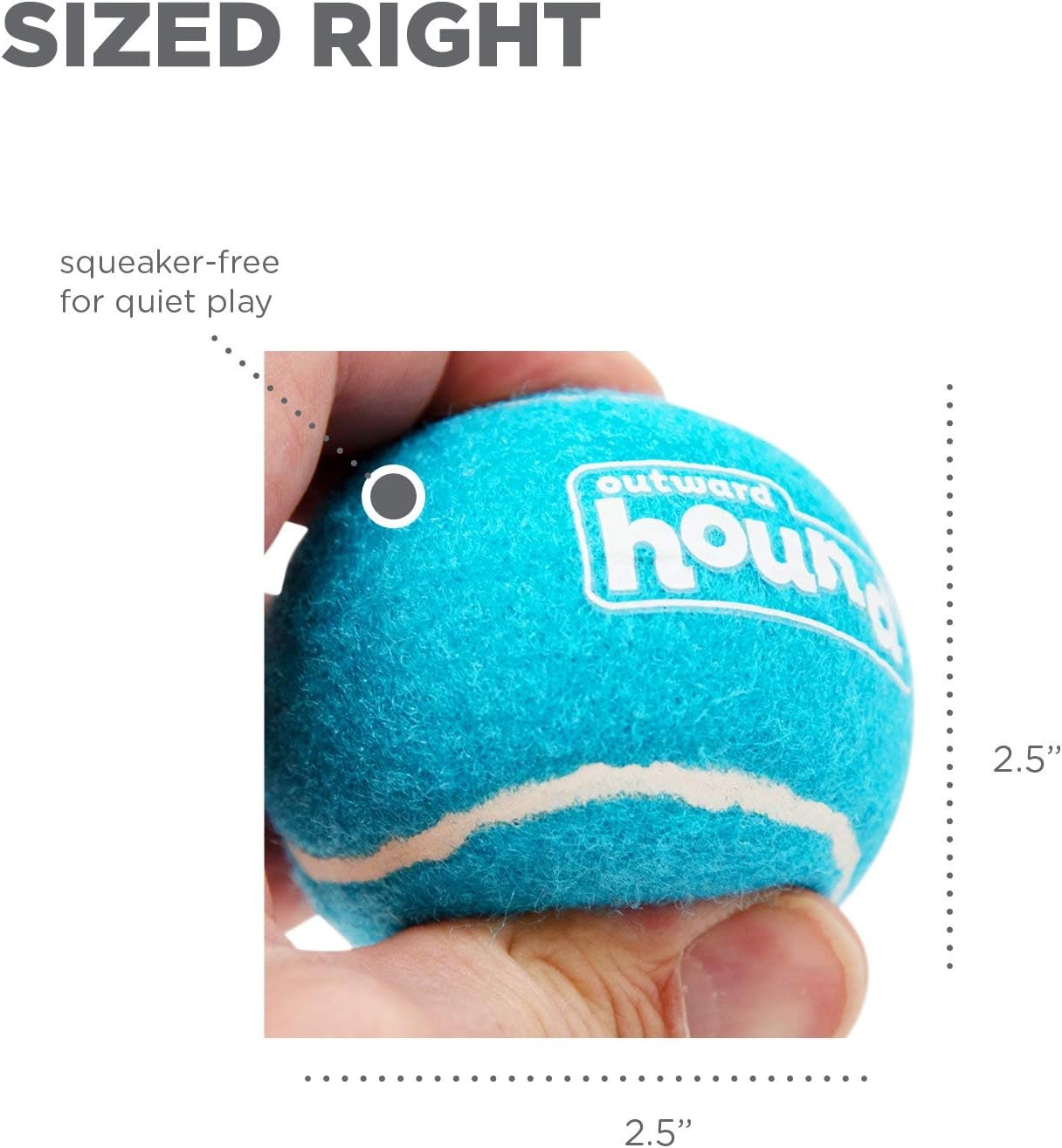 image:imageOutward Hound Tennis Ballz Fetch Dog Toy 4Pack