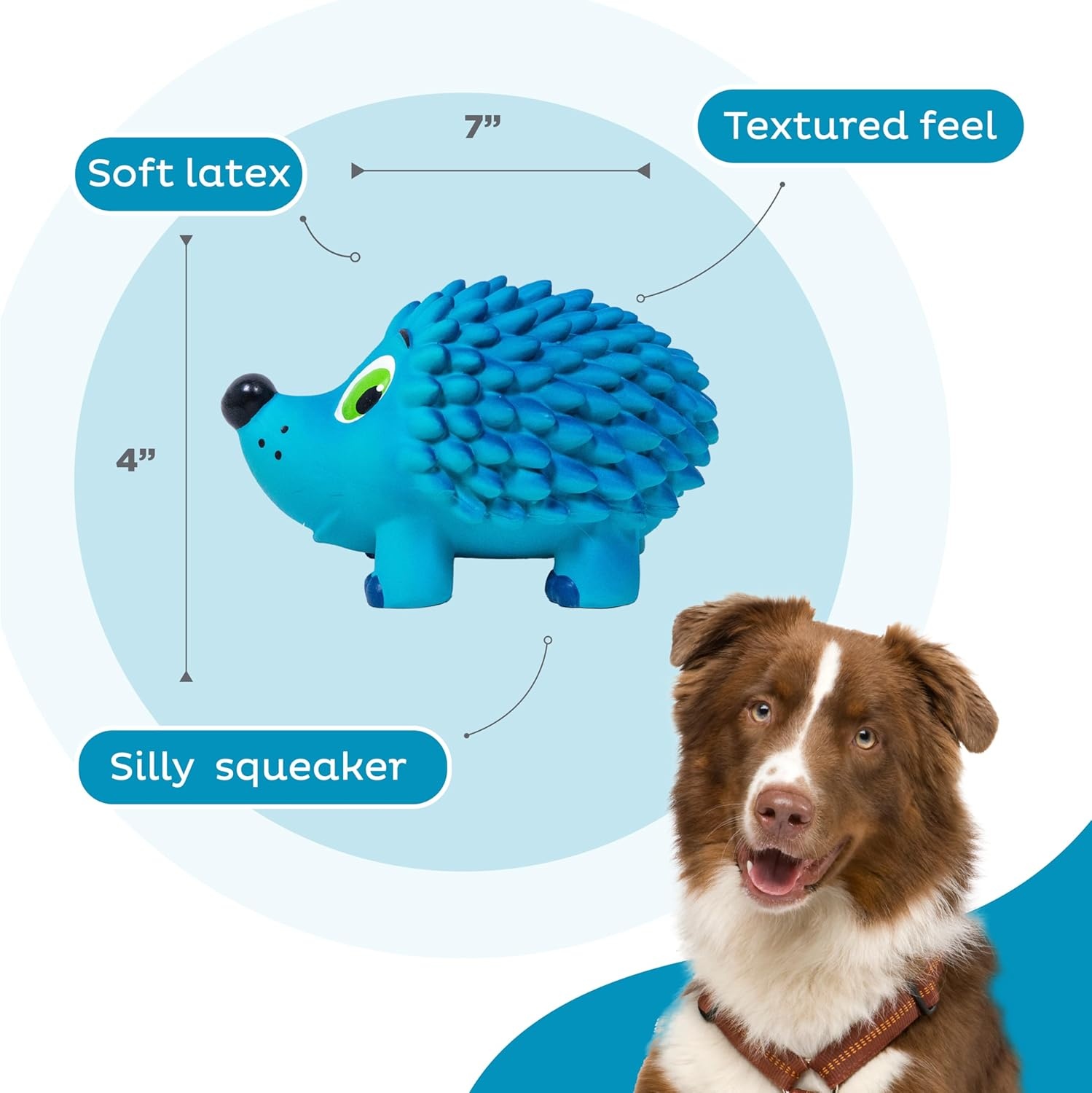 image:imageOutward Hound Tootiez Sheep Grunting Latex Rubber Dog Toy SmallBlue