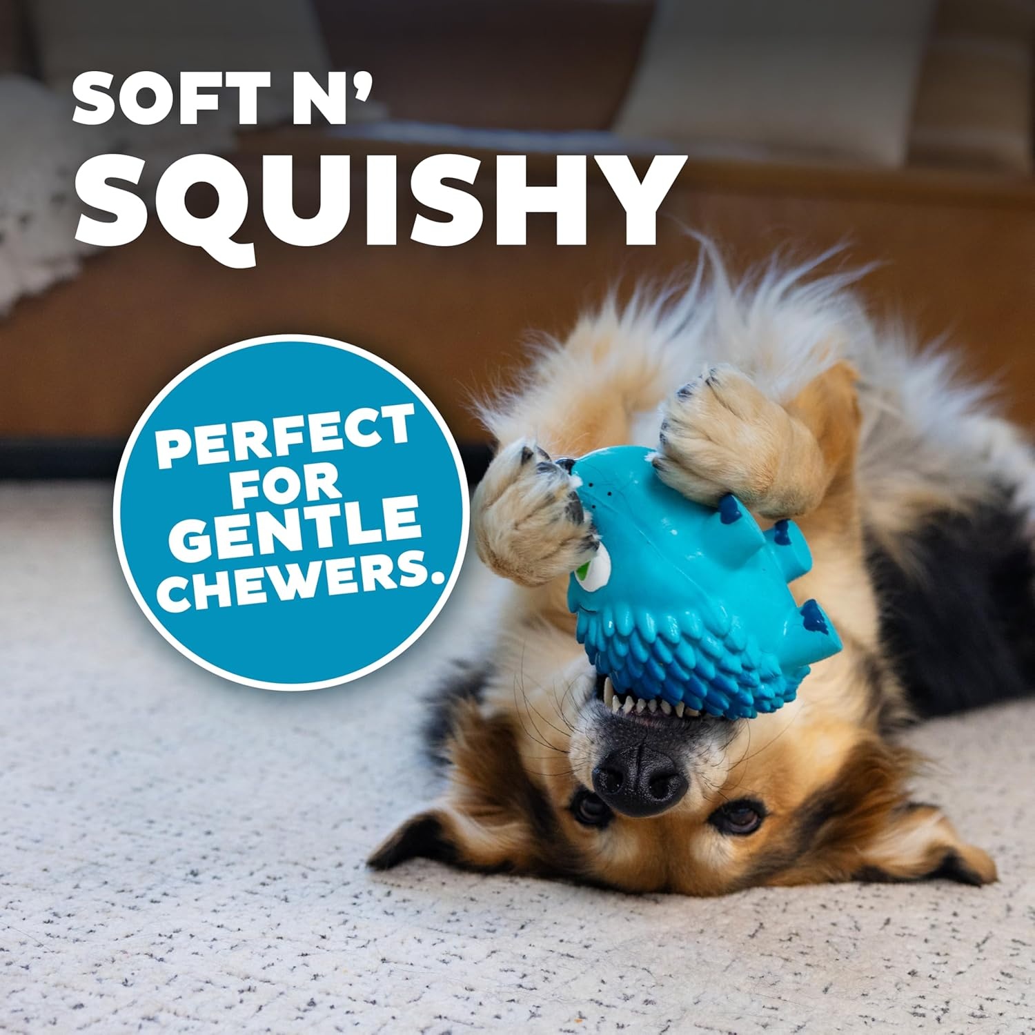 image:imageOutward Hound Tootiez Sheep Grunting Latex Rubber Dog Toy SmallBlue