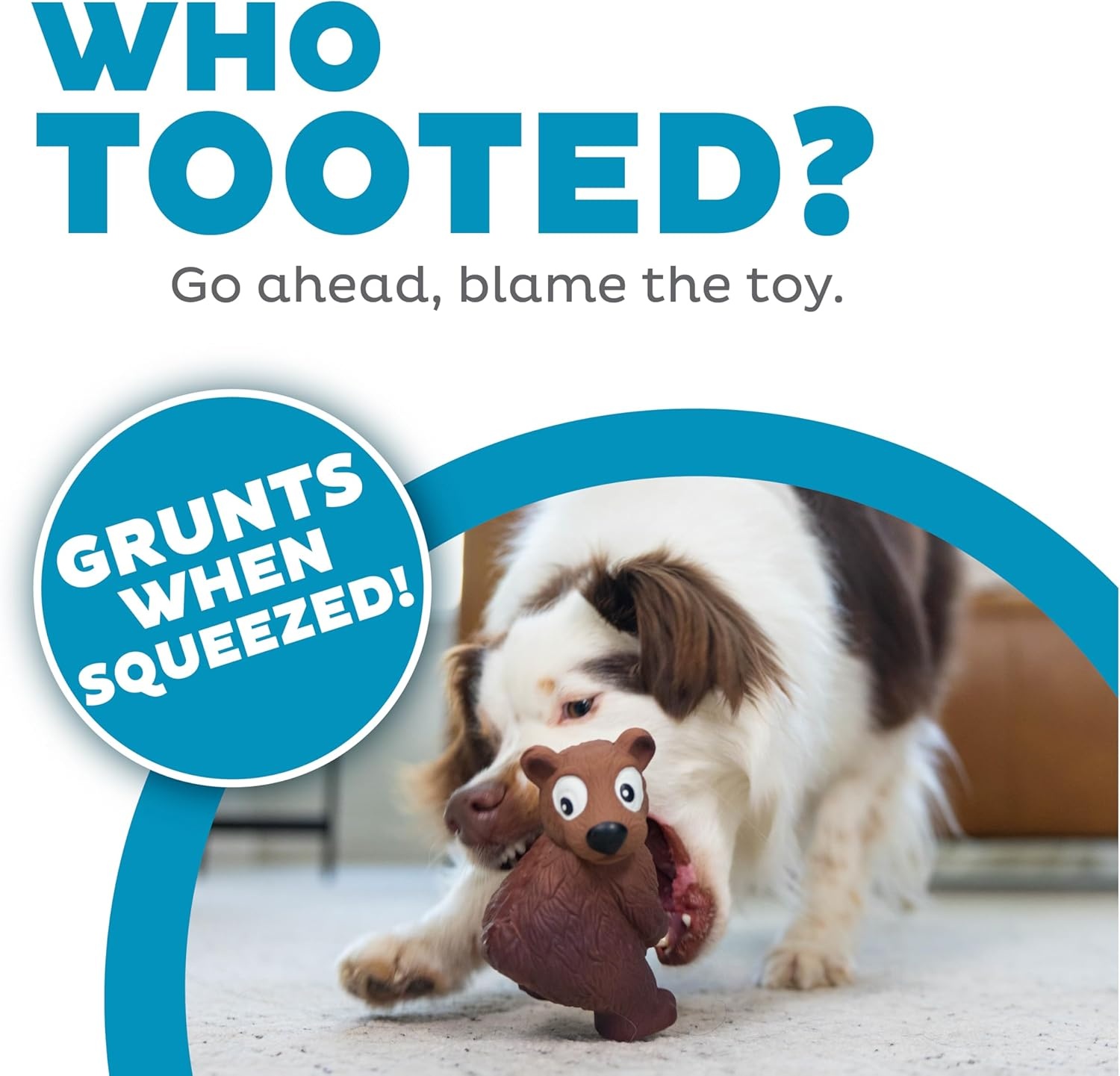 image:imageOutward Hound Tootiez Sheep Grunting Latex Rubber Dog Toy SmallBrown