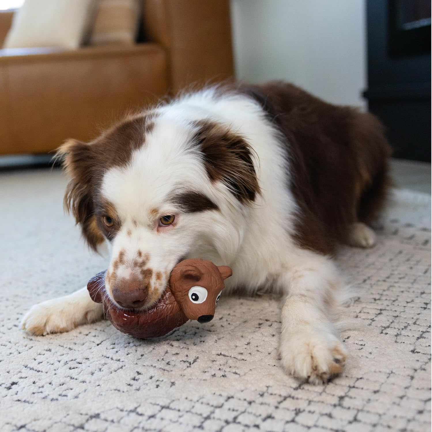 image:imageOutward Hound Tootiez Sheep Grunting Latex Rubber Dog Toy SmallBrown