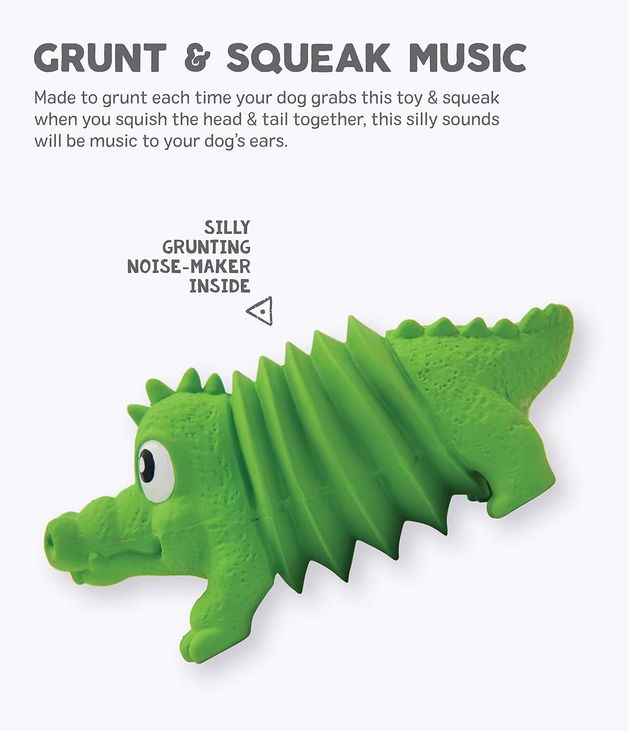 image:imageOutward Hound Tootiez Sheep Grunting Latex Rubber Dog Toy SmallGator