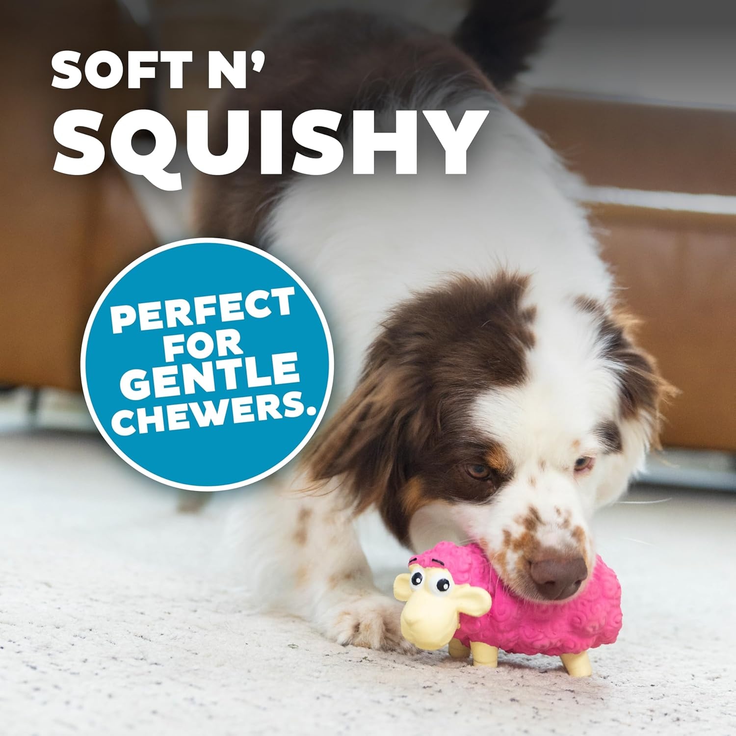 image:imageOutward Hound Tootiez Sheep Grunting Latex Rubber Dog Toy SmallPink
