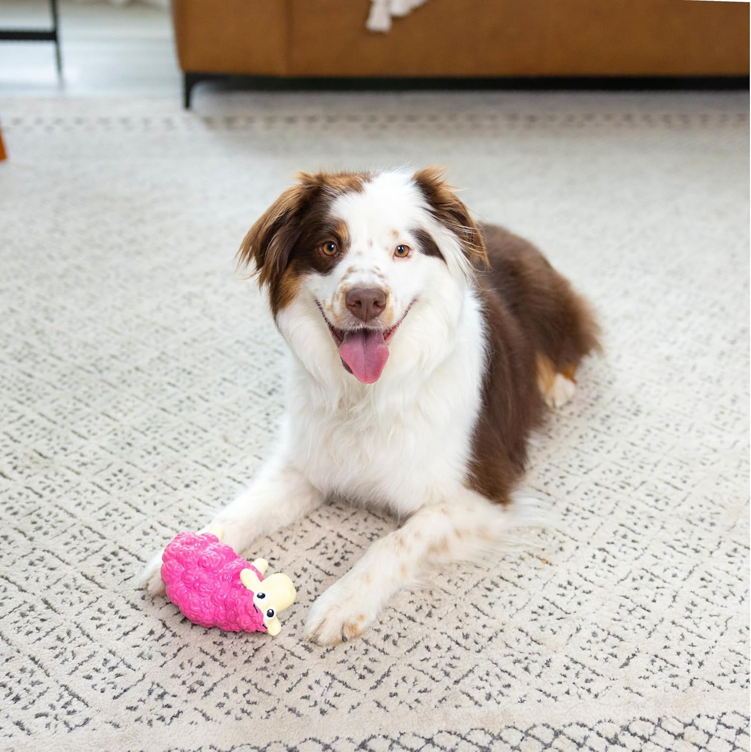image:imageOutward Hound Tootiez Sheep Grunting Latex Rubber Dog Toy SmallPink