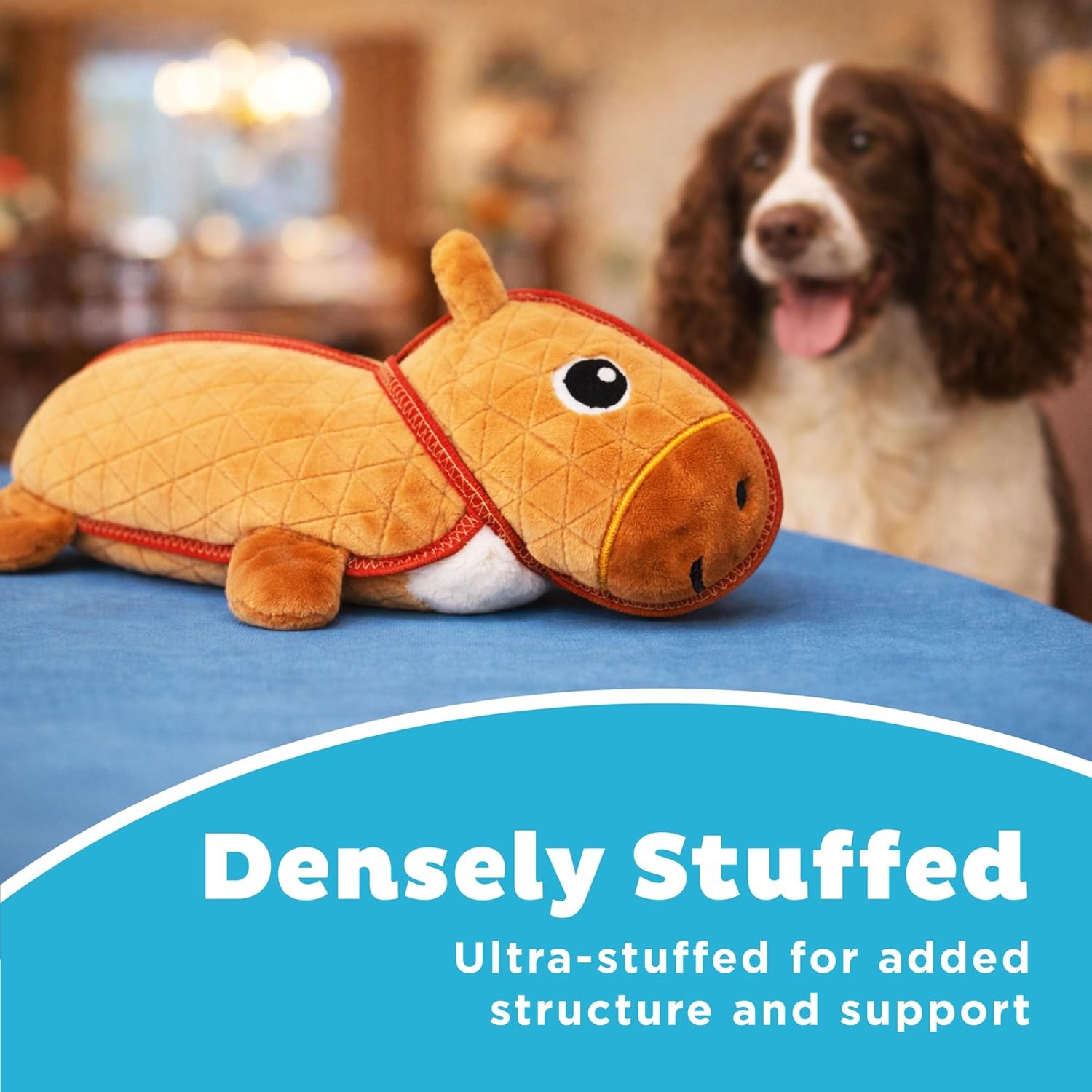 image:imageOutward Hound Xtreme Seamz Dog Toy Reinforced Seams amp Multiple Stitching Durable Plush with Squeakers Capybara 12