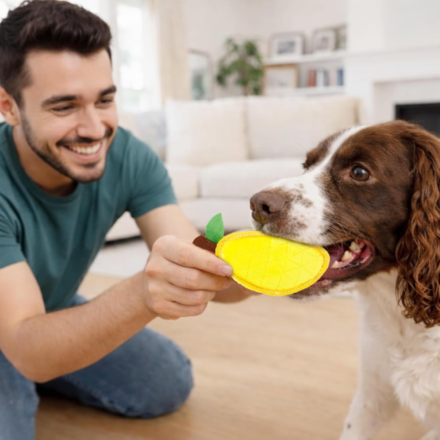 image:imageOutward Hound Xtreme Seamz Dog Toy Reinforced Seams amp Multiple Stitching Durable Plush with Squeakers Lemon 51