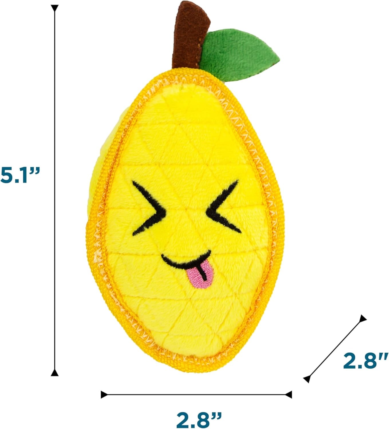 image:imageOutward Hound Xtreme Seamz Dog Toy Reinforced Seams amp Multiple Stitching Durable Plush with Squeakers Lemon 51