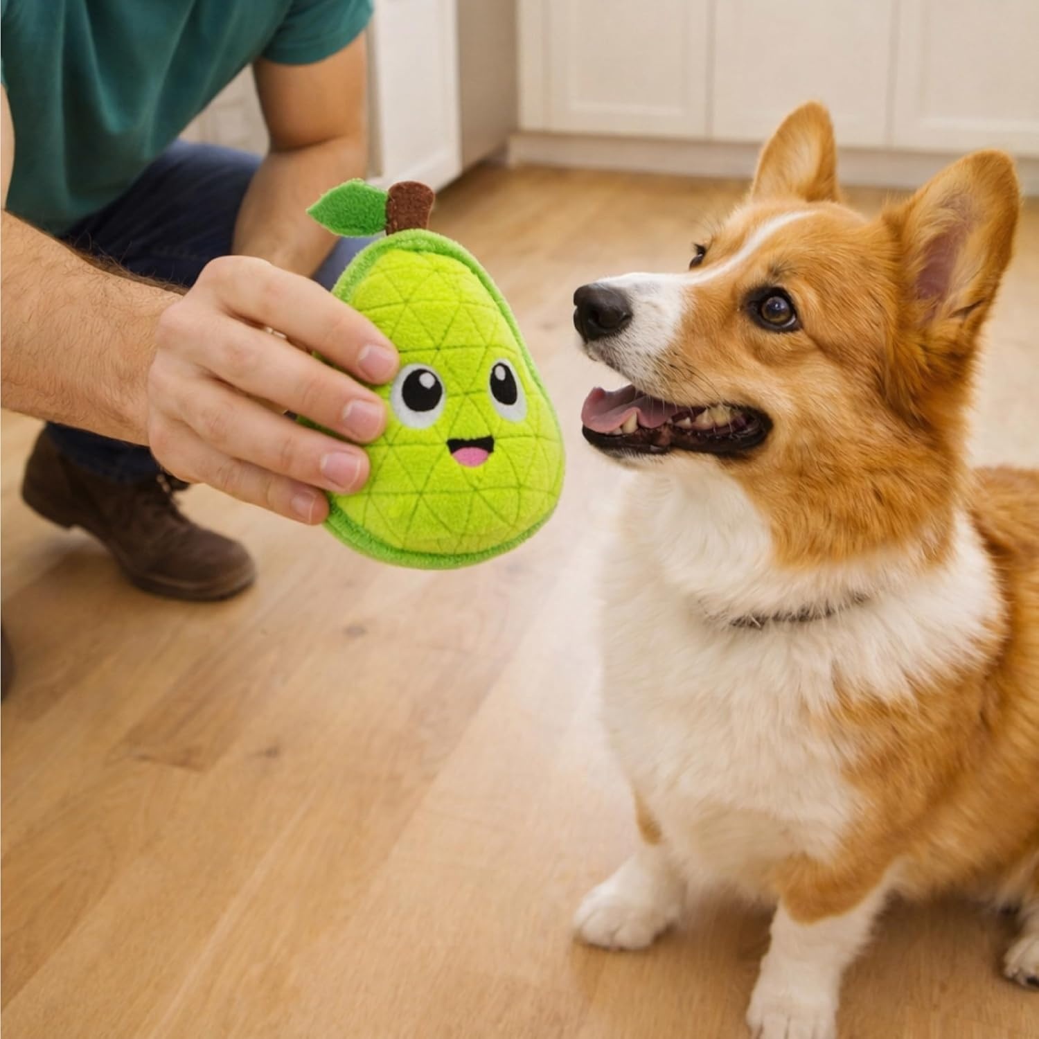image:imageOutward Hound Xtreme Seamz Dog Toy Reinforced Seams amp Multiple Stitching Durable Plush with Squeakers Pear 47