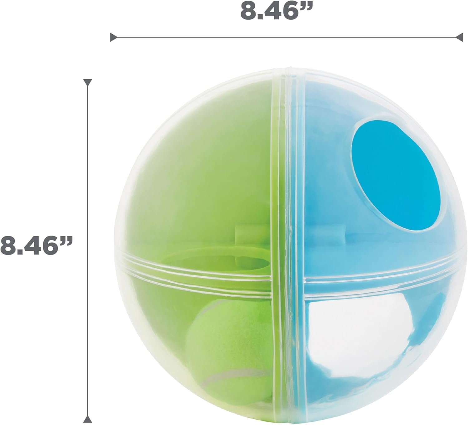 image:imageOutward Hound by Nina Ottosson AMaze Ball Dog Treat Puzzle Ball Level 2 Intermediate 846 Diameter GreenAMaze Ball Blue Green