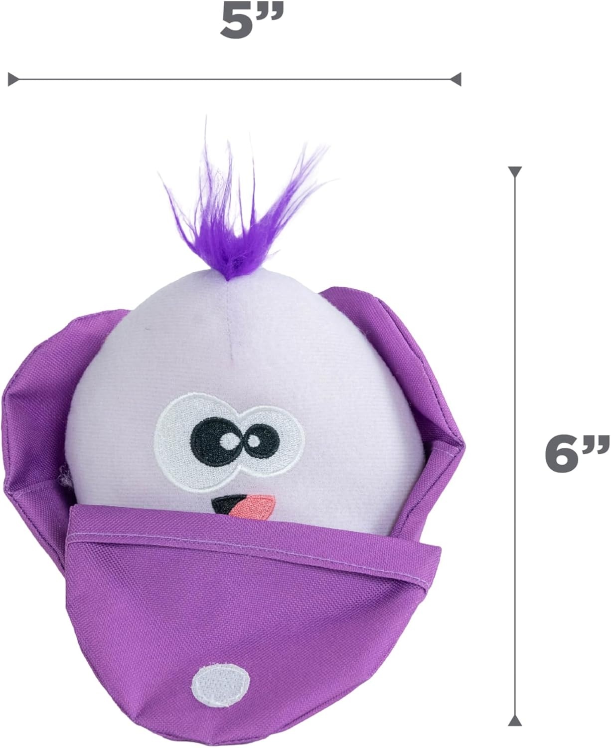 image:imageOutward Hound by Nina Ottosson Hide N Find Interactive Plush Dog Puzzle Durable Dog Toy Plush Enrichment Toys Cauliflower PurpleHide N Find Cauliflower