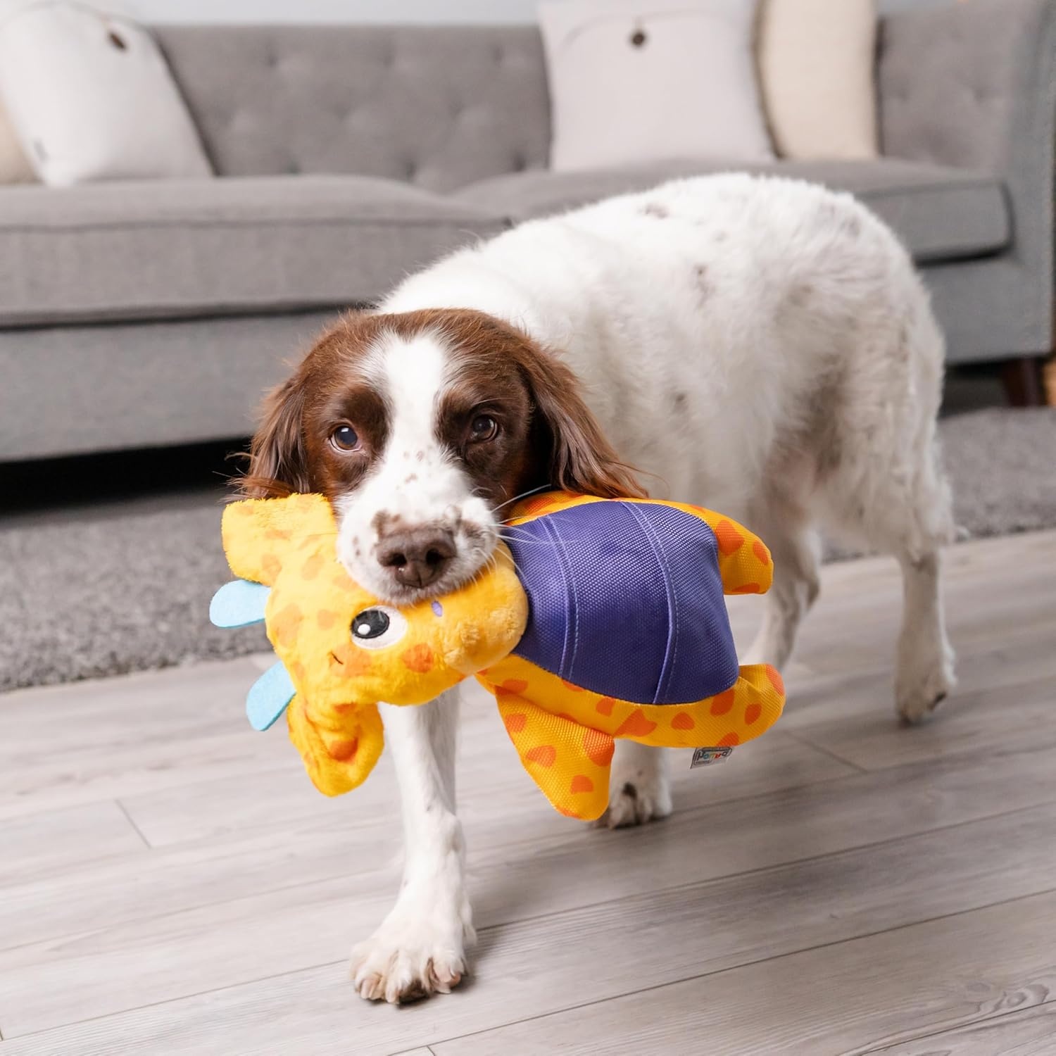 image:imageOutward Hound by Nina Ottosson Hide N Find Interactive Plush Dog Puzzle Durable Dog Toy Plush Enrichment Toys Cauliflower PurplePuzzle Palz Giraffe