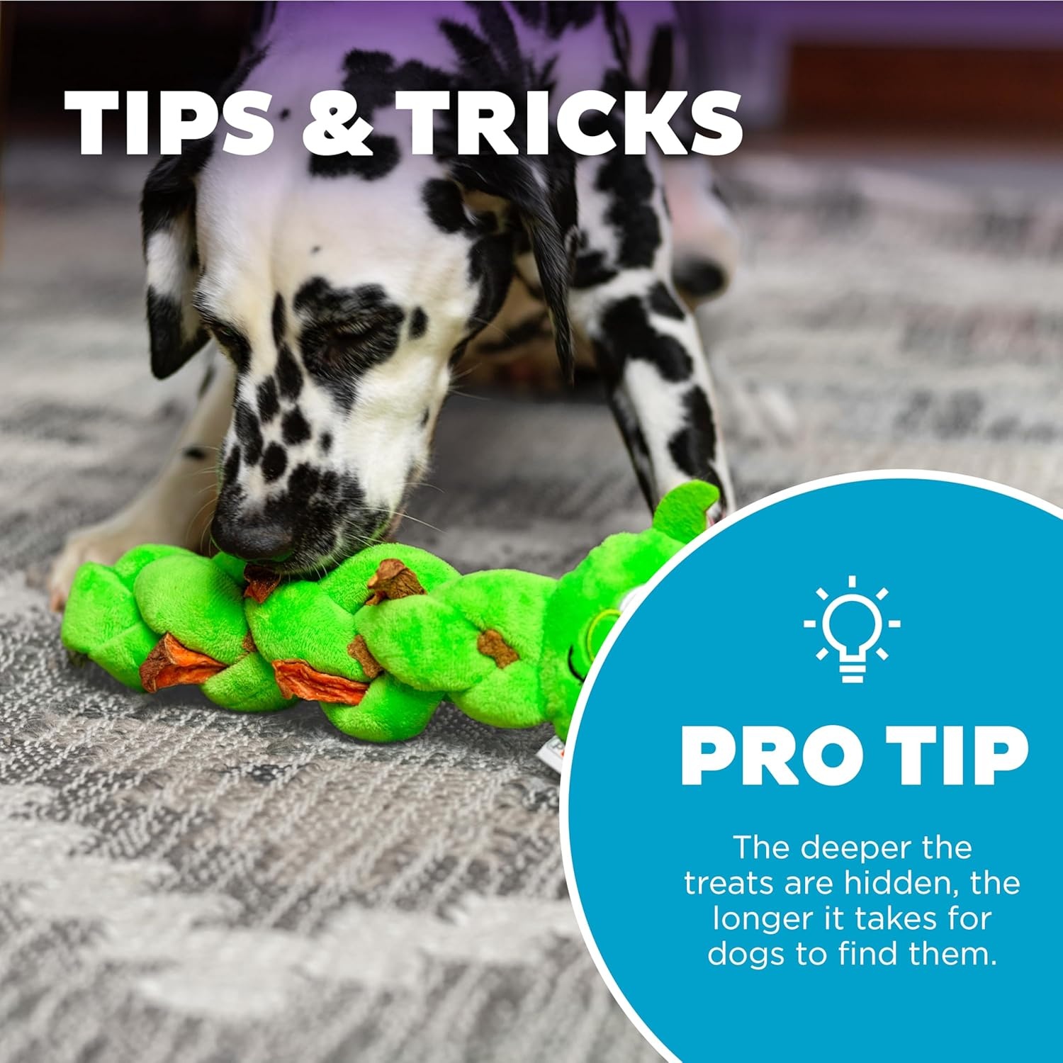 image:imageOutward Hound by Nina Ottosson Hide N Find Interactive Plush Dog Puzzle Durable Dog Toy Plush Enrichment Toys Cauliflower PurpleTwistiez Troll