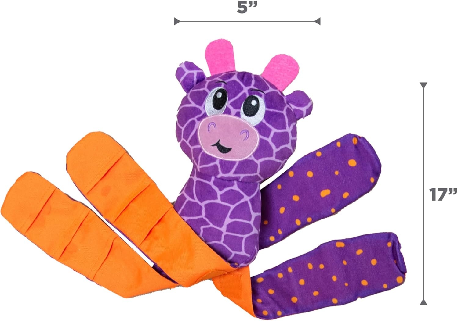 image:imageOutward Hound by Nina Ottosson Stuff N Snuffle Plush Large Snuffle Ball Dog Puzzle Elephant Blue 98 inches x 59 inchesSilly Legz Giraffe