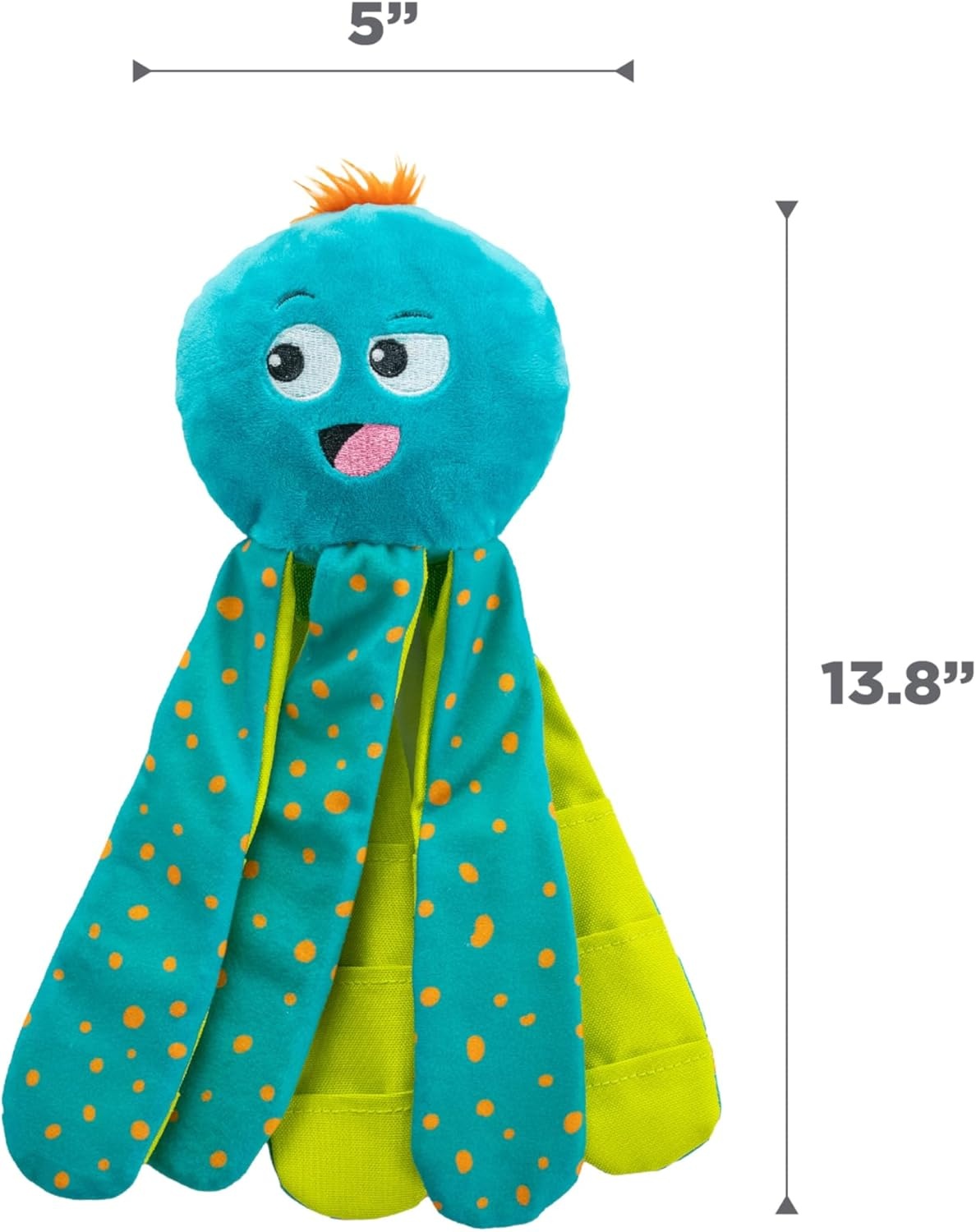 image:imageOutward Hound by Nina Ottosson Stuff N Snuffle Plush Large Snuffle Ball Dog Puzzle Elephant Blue 98 inches x 59 inchesSilly Legz Octopus