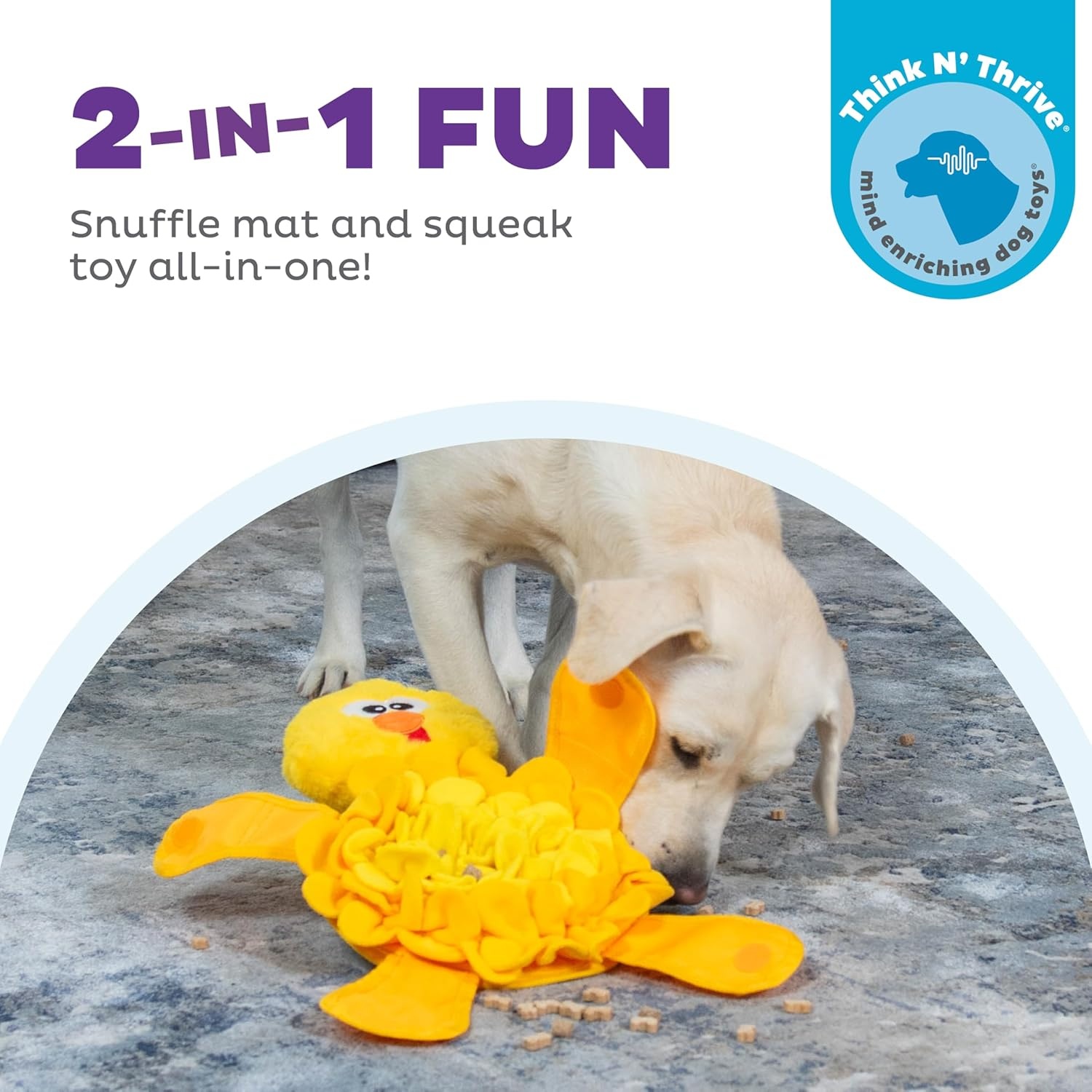 image:imageOutward Hound by Nina Ottosson Stuff N Snuffle Plush Large Snuffle Ball Dog Puzzle Elephant Blue 98 inches x 59 inchesSnuffle Palz Chicken
