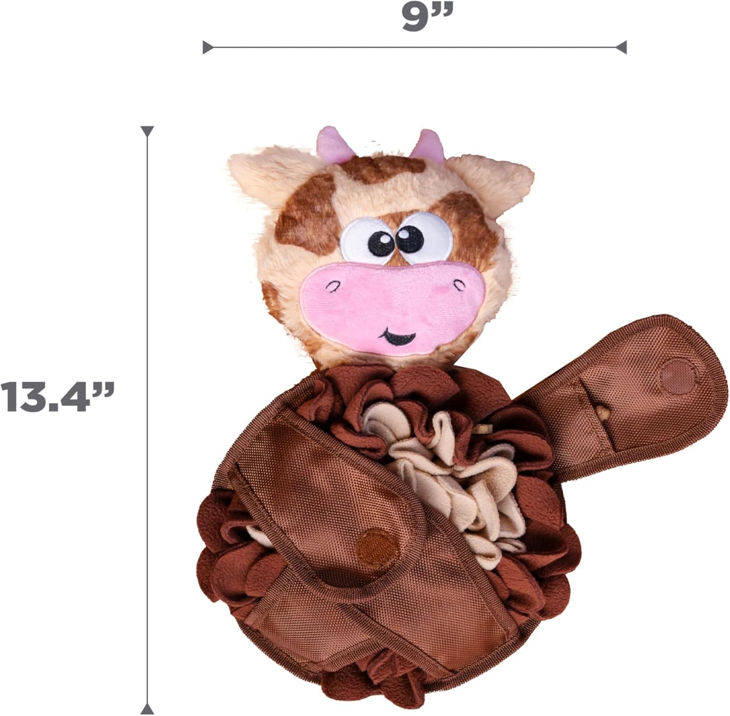 image:imageOutward Hound by Nina Ottosson Stuff N Snuffle Plush Large Snuffle Ball Dog Puzzle Elephant Blue 98 inches x 59 inchesSnuffle Palz Cow