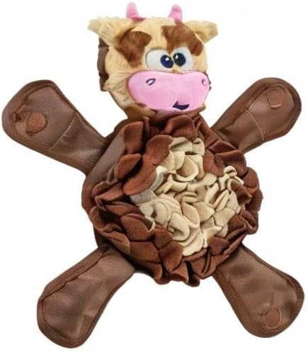 image:imageOutward Hound by Nina Ottosson Stuff N Snuffle Plush Large Snuffle Ball Dog Puzzle Elephant Blue 98 inches x 59 inchesSnuffle Palz Cow