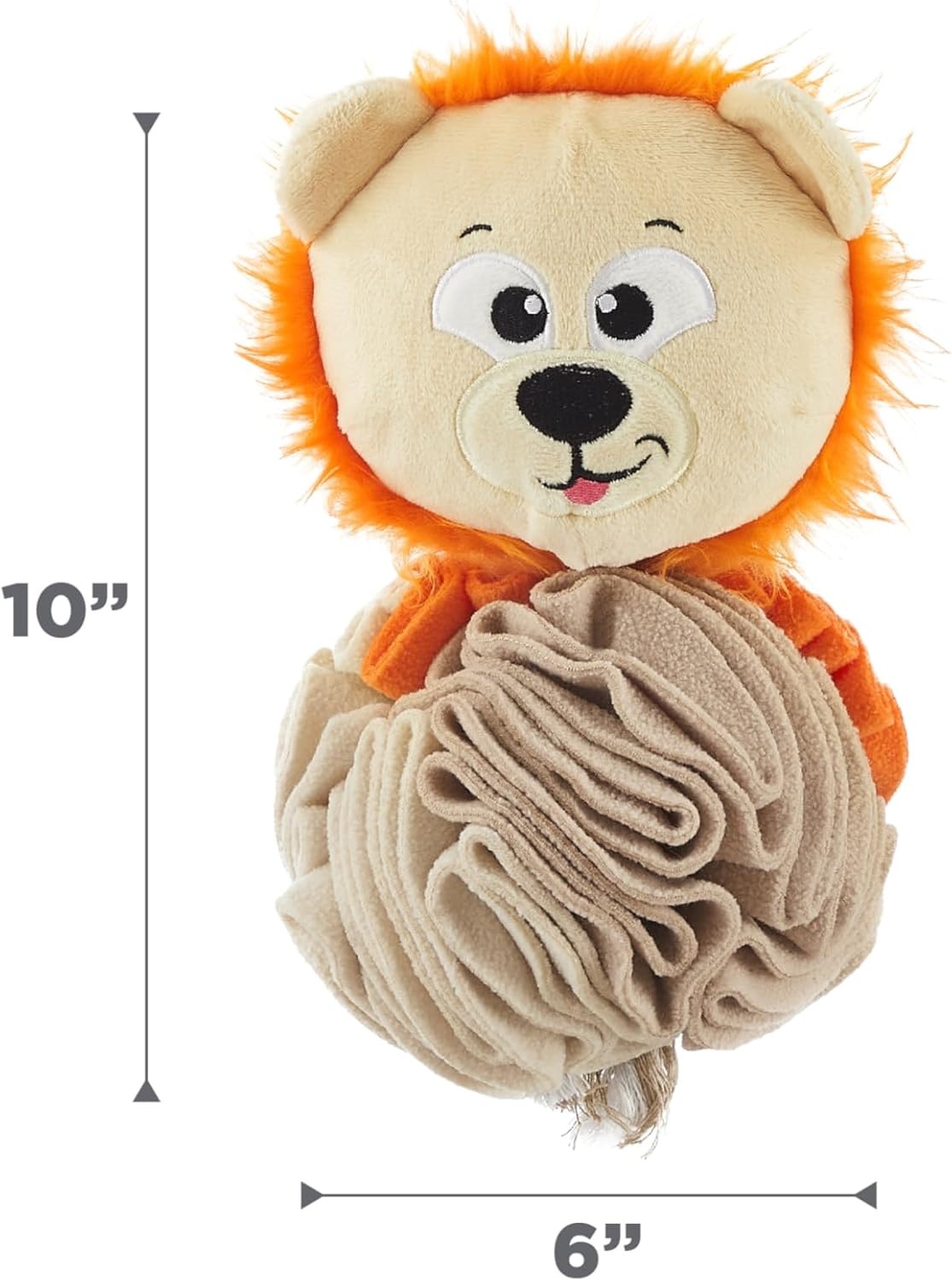 image:imageOutward Hound by Nina Ottosson Stuff N Snuffle Plush Large Snuffle Ball Dog Puzzle Elephant Blue 98 inches x 59 inchesStuff N Snuffle Lion
