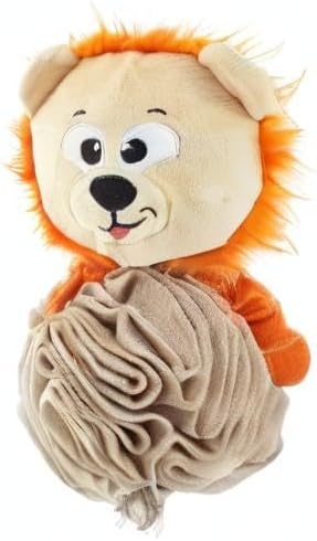 image:imageOutward Hound by Nina Ottosson Stuff N Snuffle Plush Large Snuffle Ball Dog Puzzle Elephant Blue 98 inches x 59 inchesStuff N Snuffle Lion