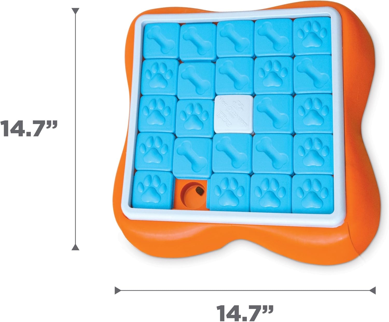 image:imageOutward Hound by Nina Ottosson Tower of Treats Level 4 Expert Dog Treat Puzzle for Enrichment OrangeChallenge Slider Orange Blue