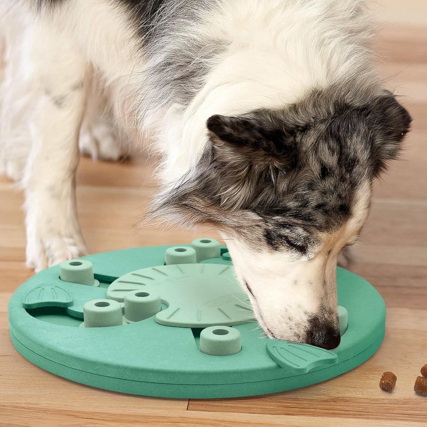 image:imageOutward Hound by Nina Ottosson Tower of Treats Level 4 Expert Dog Treat Puzzle for Enrichment OrangeDog Worker Green