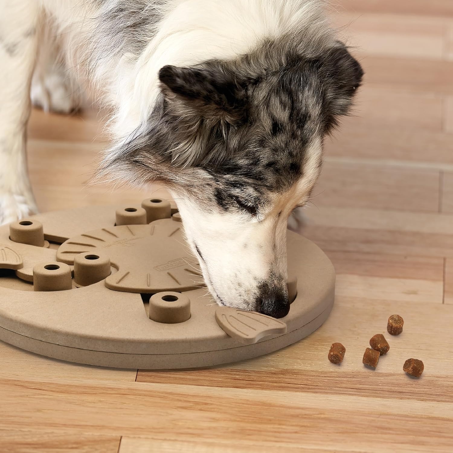 image:imageOutward Hound by Nina Ottosson Tower of Treats Level 4 Expert Dog Treat Puzzle for Enrichment OrangeDog Worker Tan