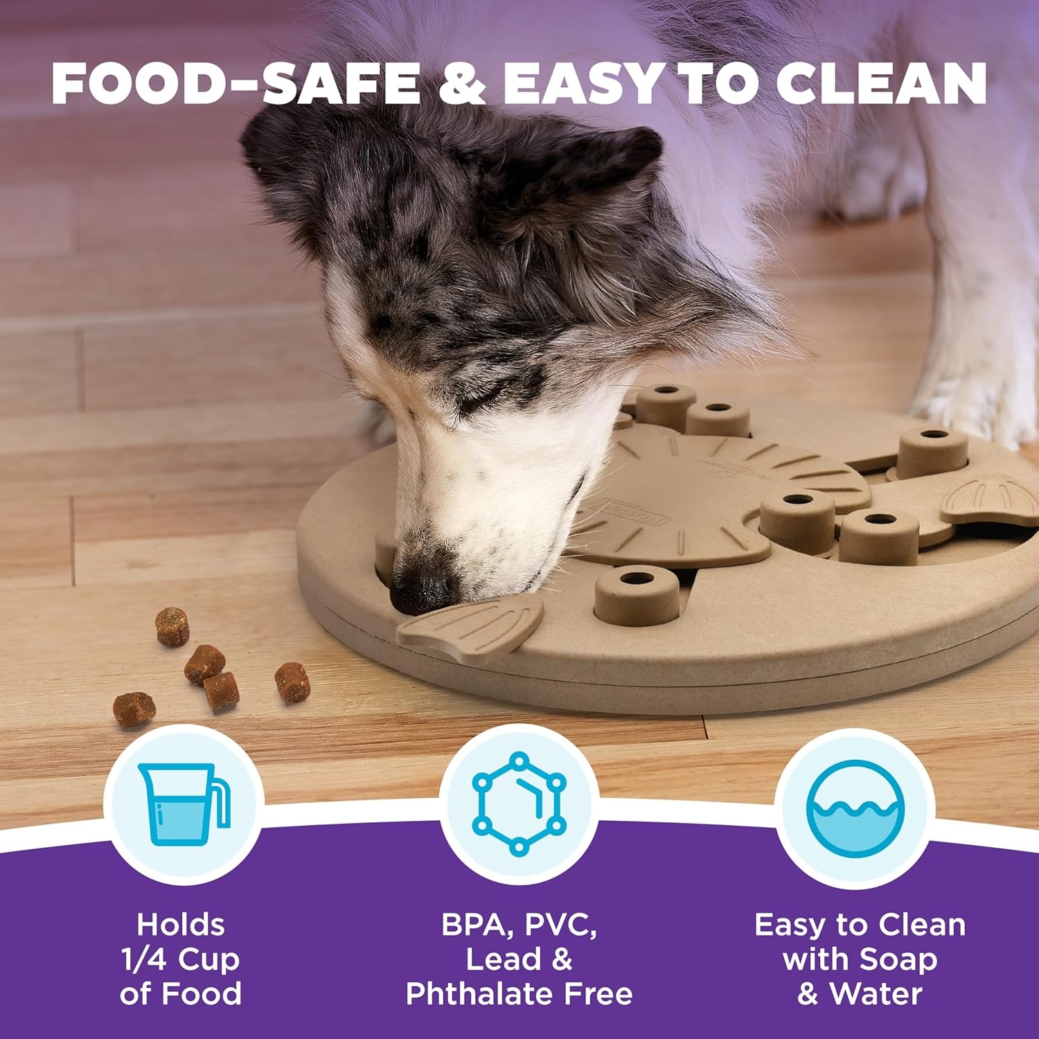 image:imageOutward Hound by Nina Ottosson Tower of Treats Level 4 Expert Dog Treat Puzzle for Enrichment OrangeDog Worker Tan