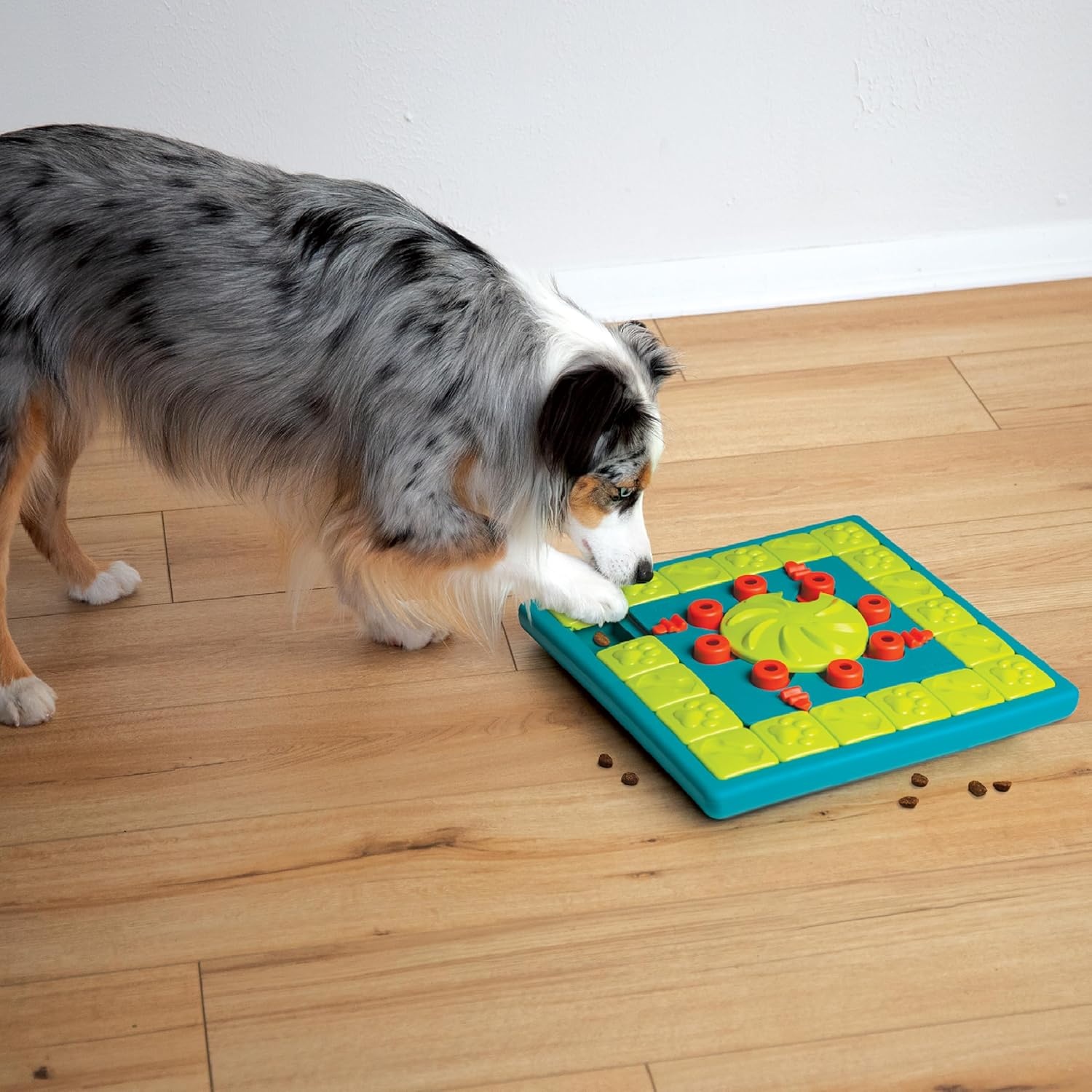 image:imageOutward Hound by Nina Ottosson Tower of Treats Level 4 Expert Dog Treat Puzzle for Enrichment OrangeMultipuzzle Green