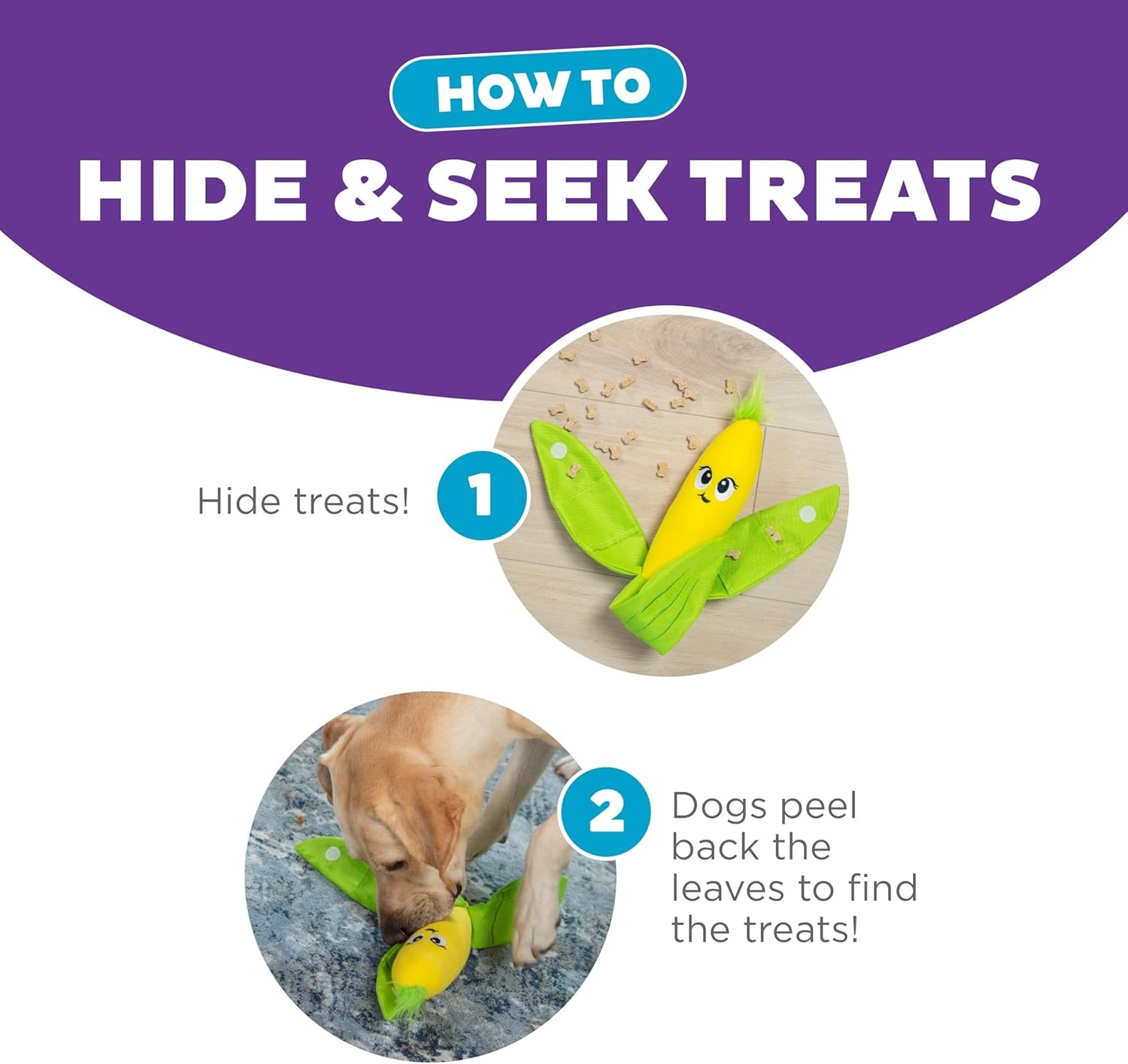 image:imageOutward Hound by Nina Ottosson Twistiez Interactive Plush Dog Treat Puzzle Monster BlueHide N Find Corn