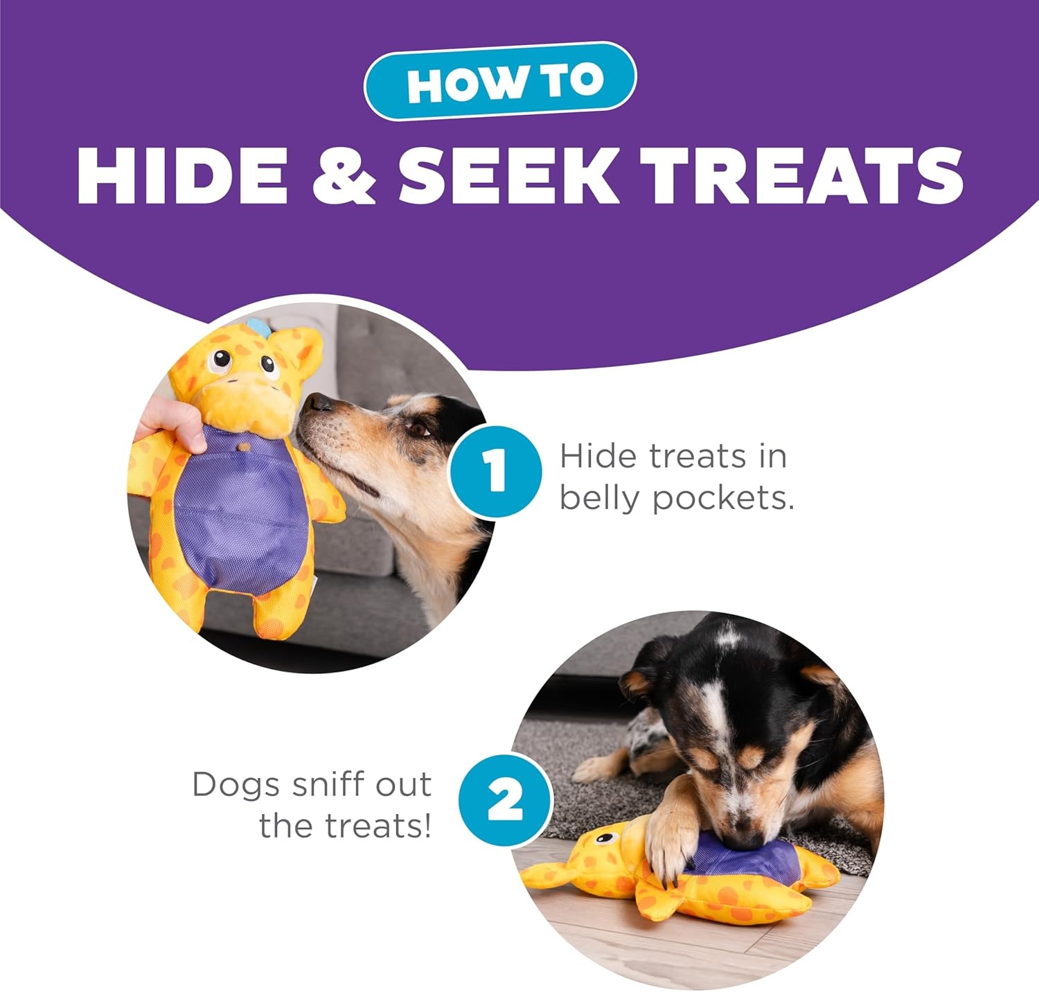 image:imageOutward Hound by Nina Ottosson Twistiez Interactive Plush Dog Treat Puzzle Monster BluePuzzle Palz Giraffe