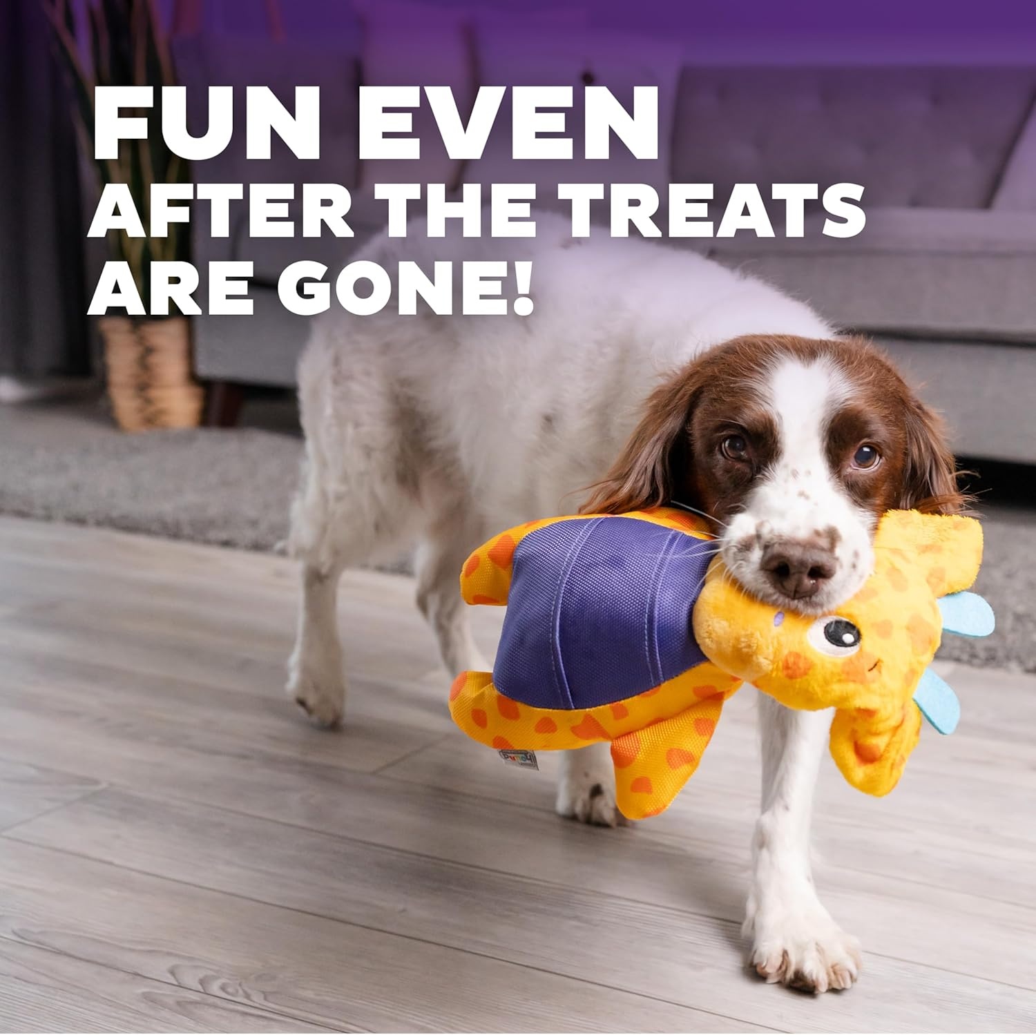 image:imageOutward Hound by Nina Ottosson Twistiez Interactive Plush Dog Treat Puzzle Monster BluePuzzle Palz Giraffe