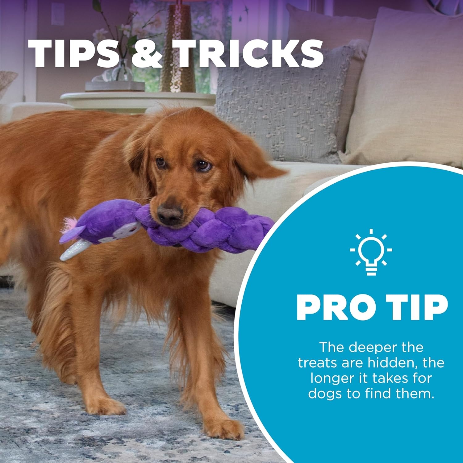 image:imageOutward Hound by Nina Ottosson Twistiez Interactive Plush Dog Treat Puzzle Monster BlueTwistiez Unicorn