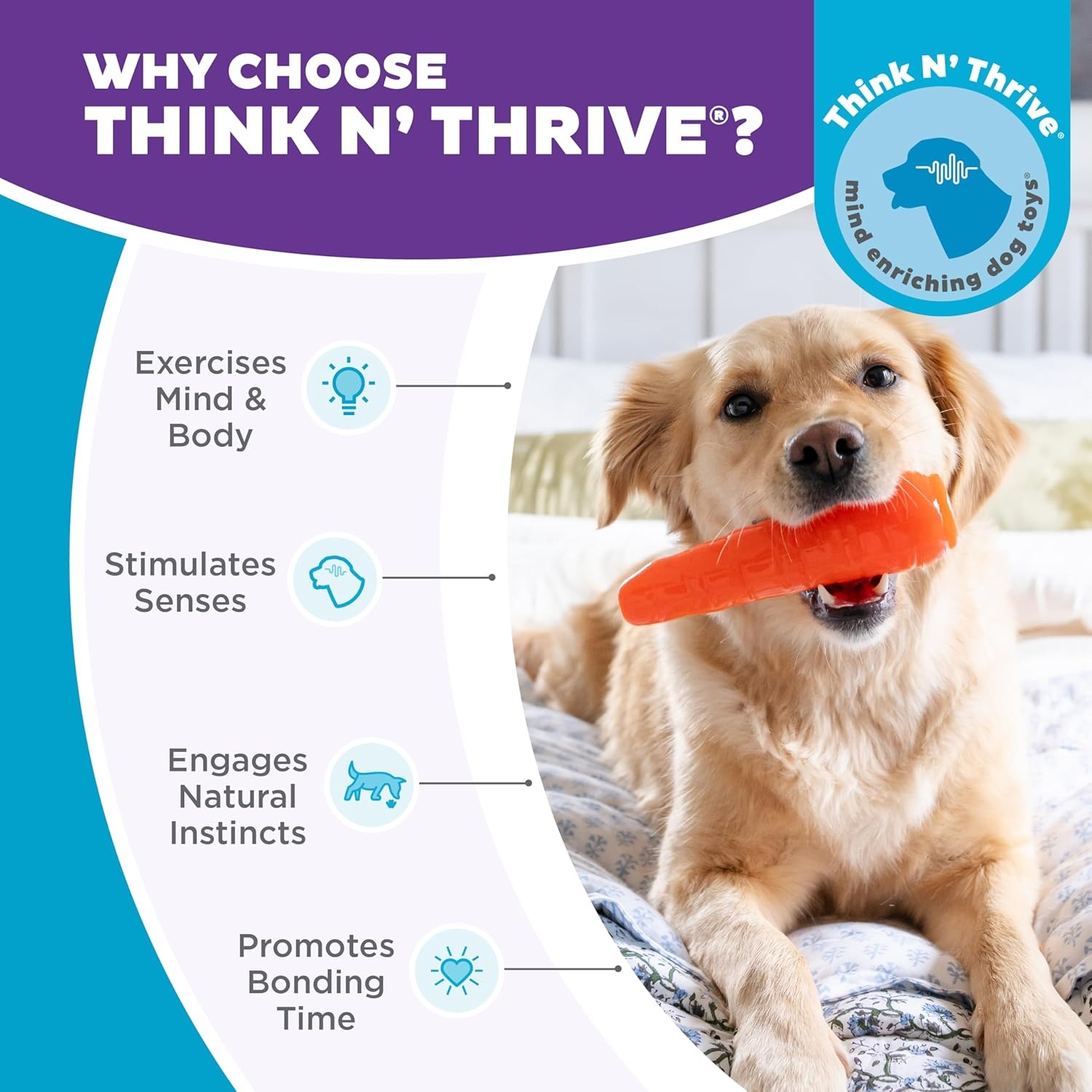 image:imageOutward Hound by Planet Dog Foodies Carrot TreatDispensing Dog Chew Toy OrangeCarrot