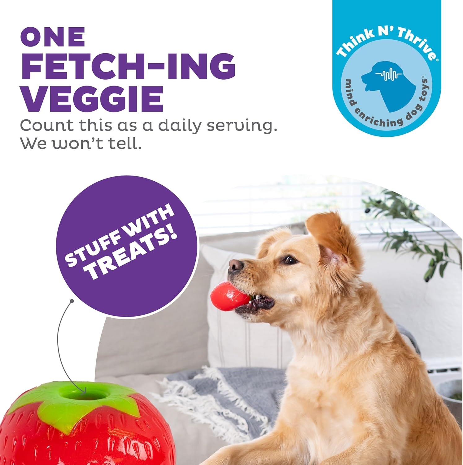 image:imageOutward Hound by Planet Dog Foodies Carrot TreatDispensing Dog Chew Toy OrangeStrawberry