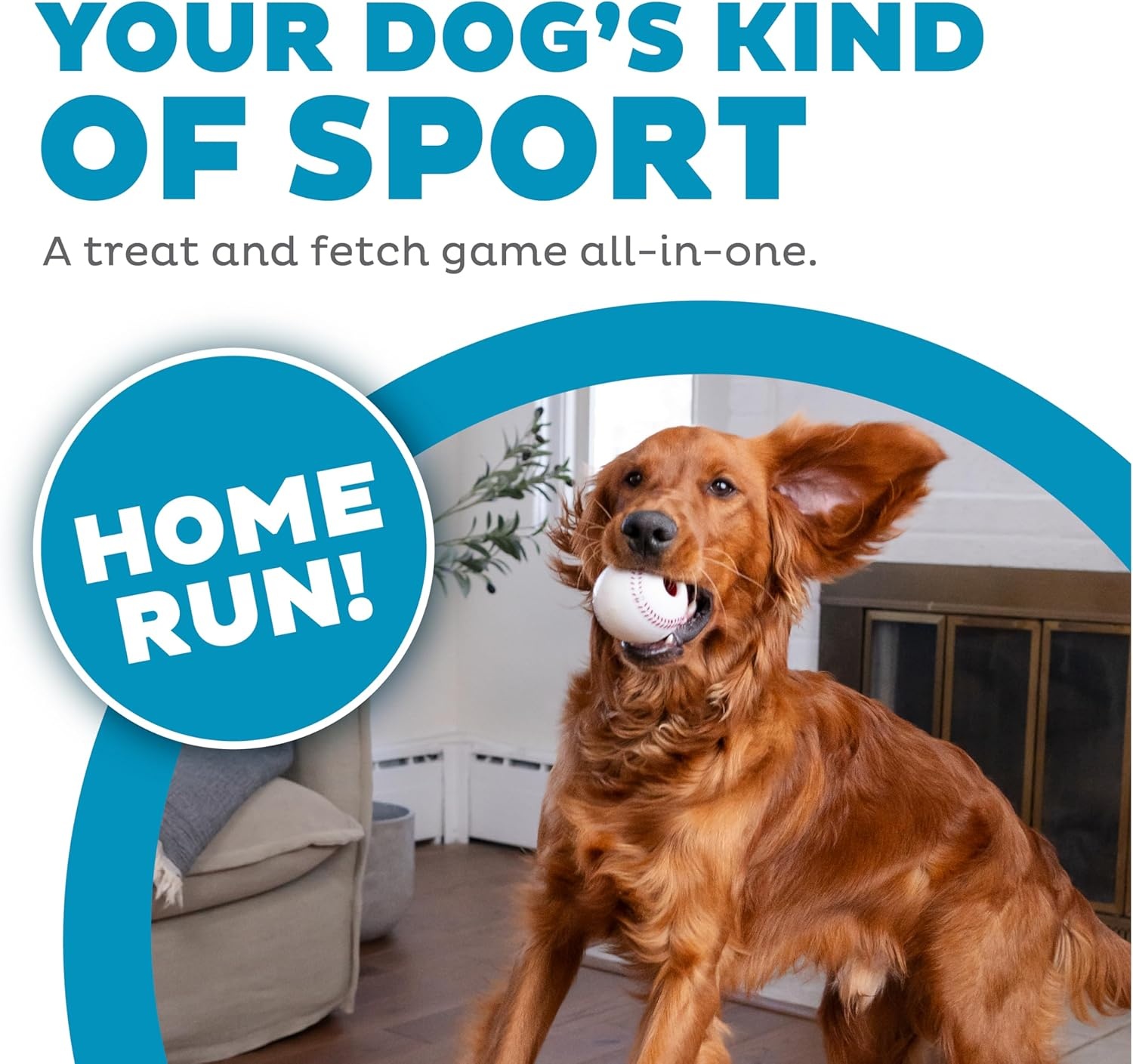 image:imageOutward Hound by Planet Dog Football Durable TreatDispensing Dog Ball Interactive Fetch Toy OrbeeTuff Mint Scented BPAFree for Indoor amp Outdoor Play BrownBaseball