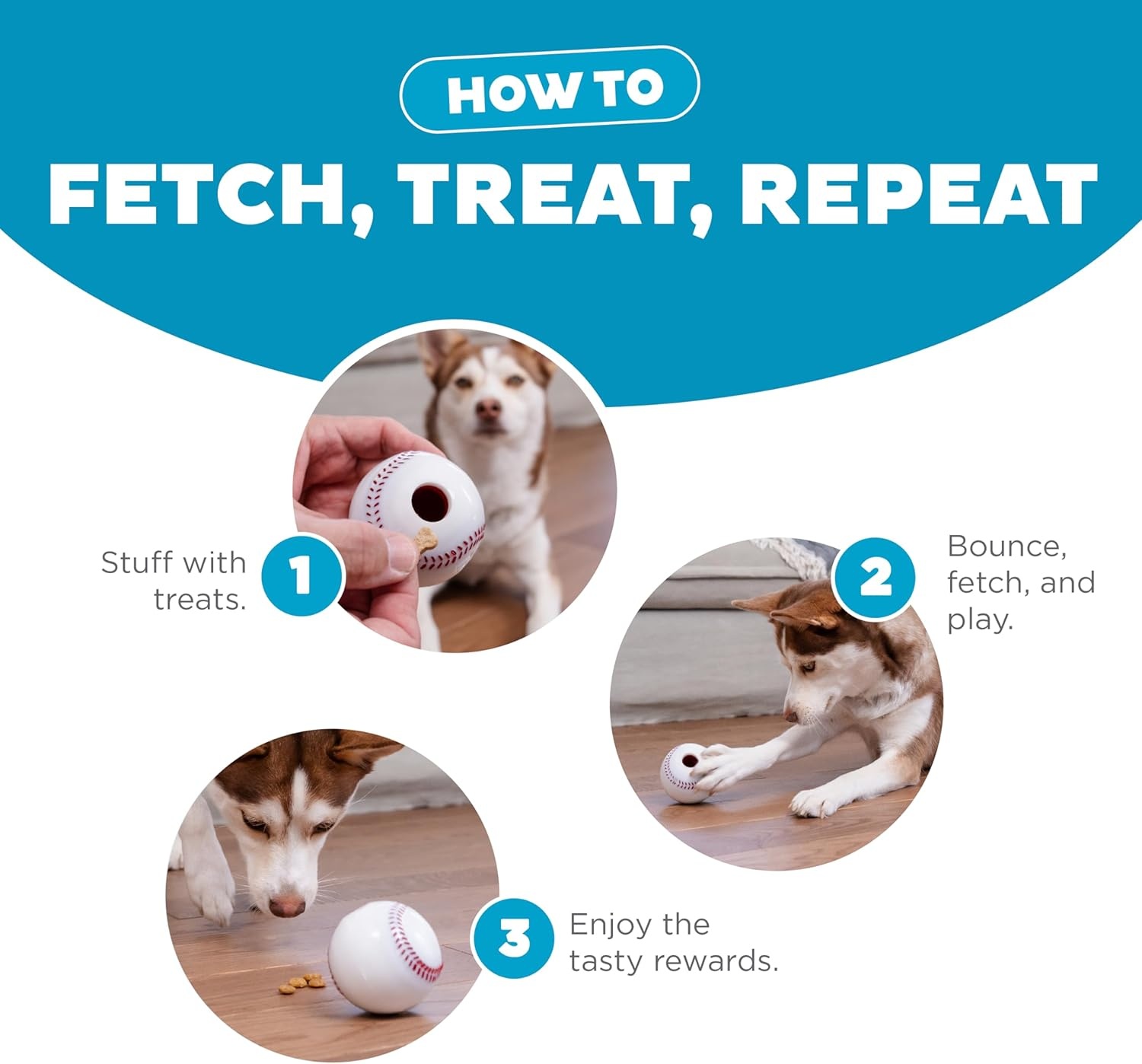 image:imageOutward Hound by Planet Dog Football Durable TreatDispensing Dog Ball Interactive Fetch Toy OrbeeTuff Mint Scented BPAFree for Indoor amp Outdoor Play BrownBaseball
