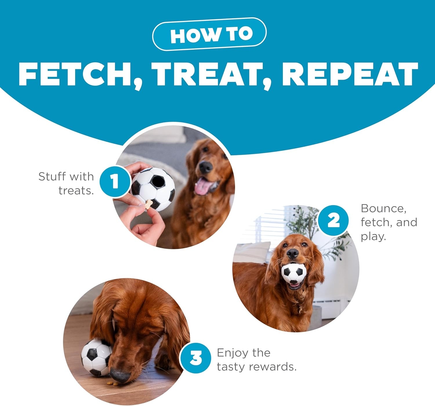 image:imageOutward Hound by Planet Dog Football Durable TreatDispensing Dog Ball Interactive Fetch Toy OrbeeTuff Mint Scented BPAFree for Indoor amp Outdoor Play BrownSoccer Ball