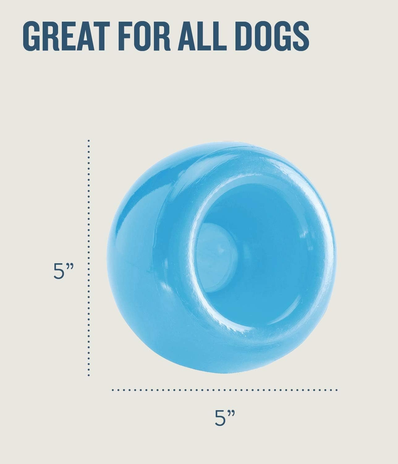 image:imageOutward Hound by Planet Dog Snoop Dog Toy TreatDispenser Puzzle Ball Interactive Slow Feeder Medium to Large Dogs Bouncy amp MintInfused Blue 5Blue