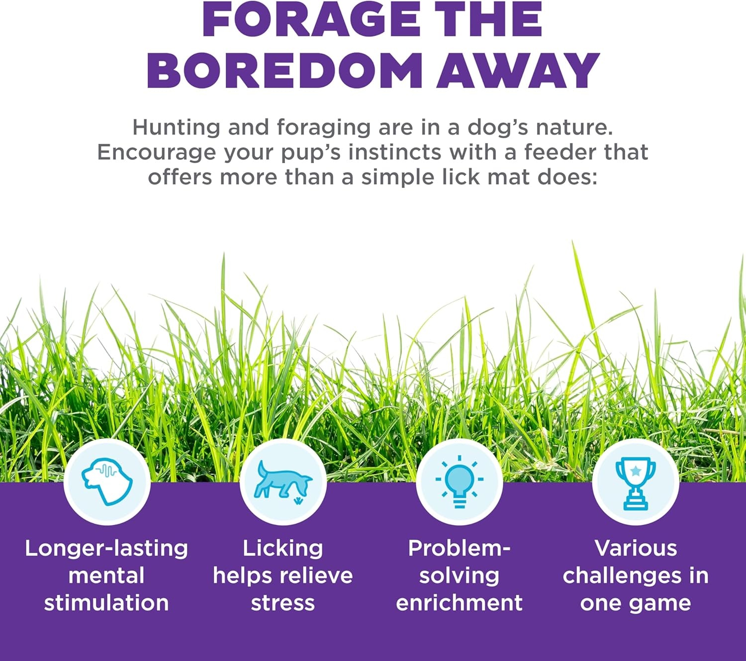 image:imageOutward Hound by Planet Dog Snoop Dog Toy TreatDispenser Puzzle Ball Interactive Slow Feeder Medium to Large Dogs Bouncy amp MintInfused Blue 5Lickin Layers Green Purple Blue