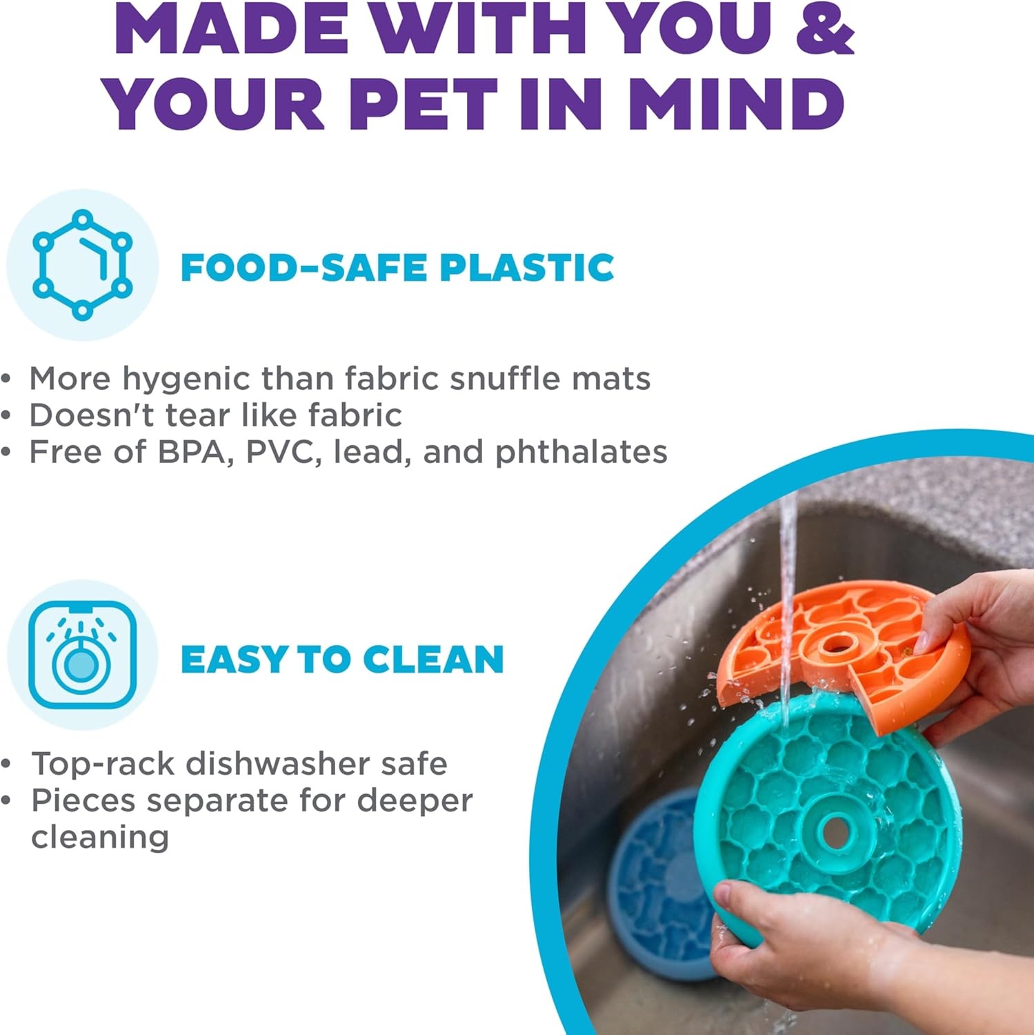 image:imageOutward Hound by Planet Dog Snoop Dog Toy TreatDispenser Puzzle Ball Interactive Slow Feeder Medium to Large Dogs Bouncy amp MintInfused Blue 5Puppy Lickin Layers Blue Green Orange