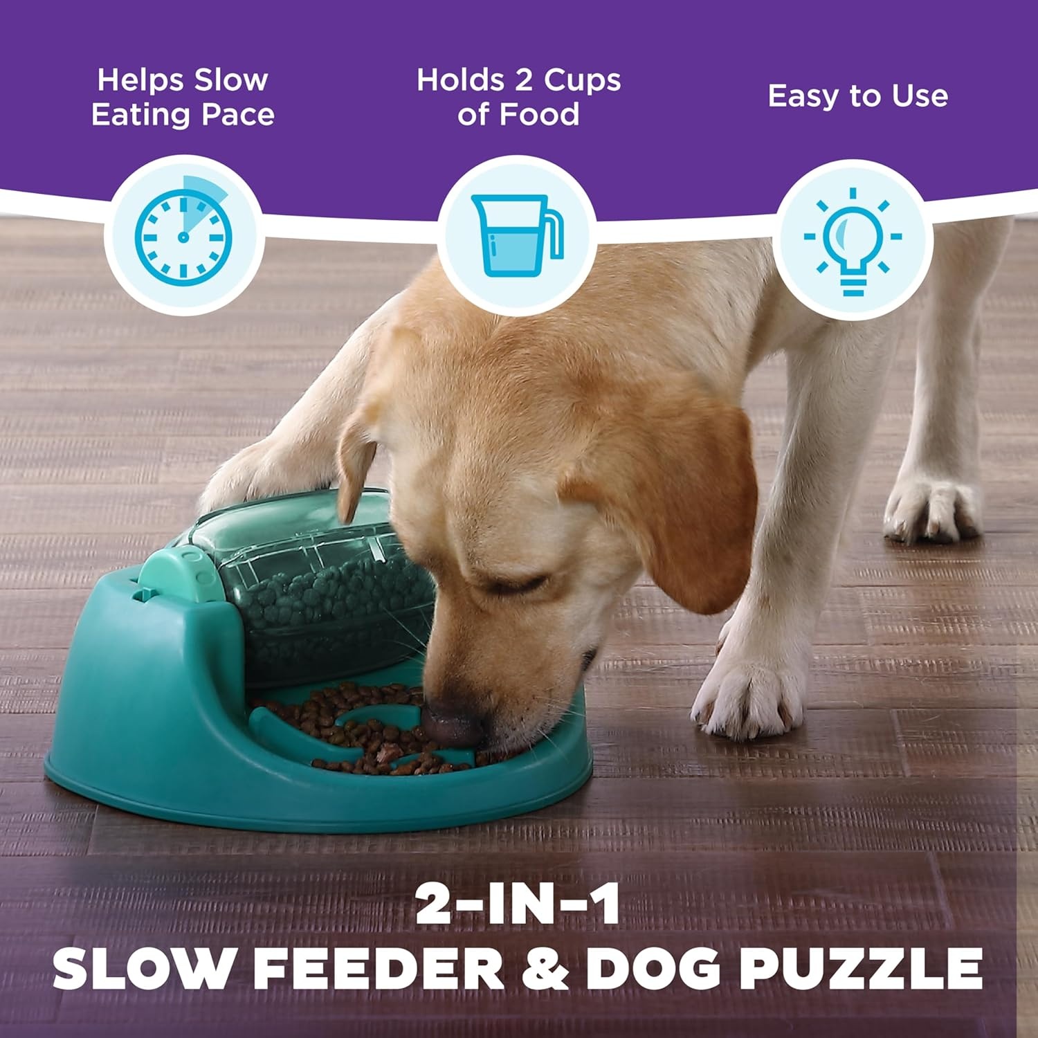 image:imageOutward Hound by Planet Dog Snoop Dog Toy TreatDispenser Puzzle Ball Interactive Slow Feeder Medium to Large Dogs Bouncy amp MintInfused Blue 5Spin N Eat Green