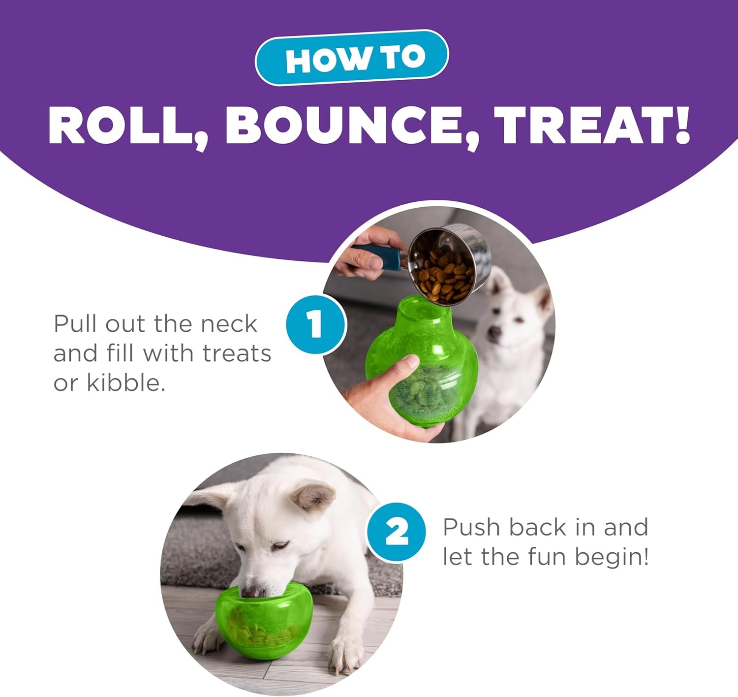 image:imageOutward Hound by Planet Dog Snoop Dog Toy TreatDispenser Puzzle Ball Interactive Slow Feeder Medium to Large Dogs Bouncy amp MintInfused Green 5Green Large Snoop