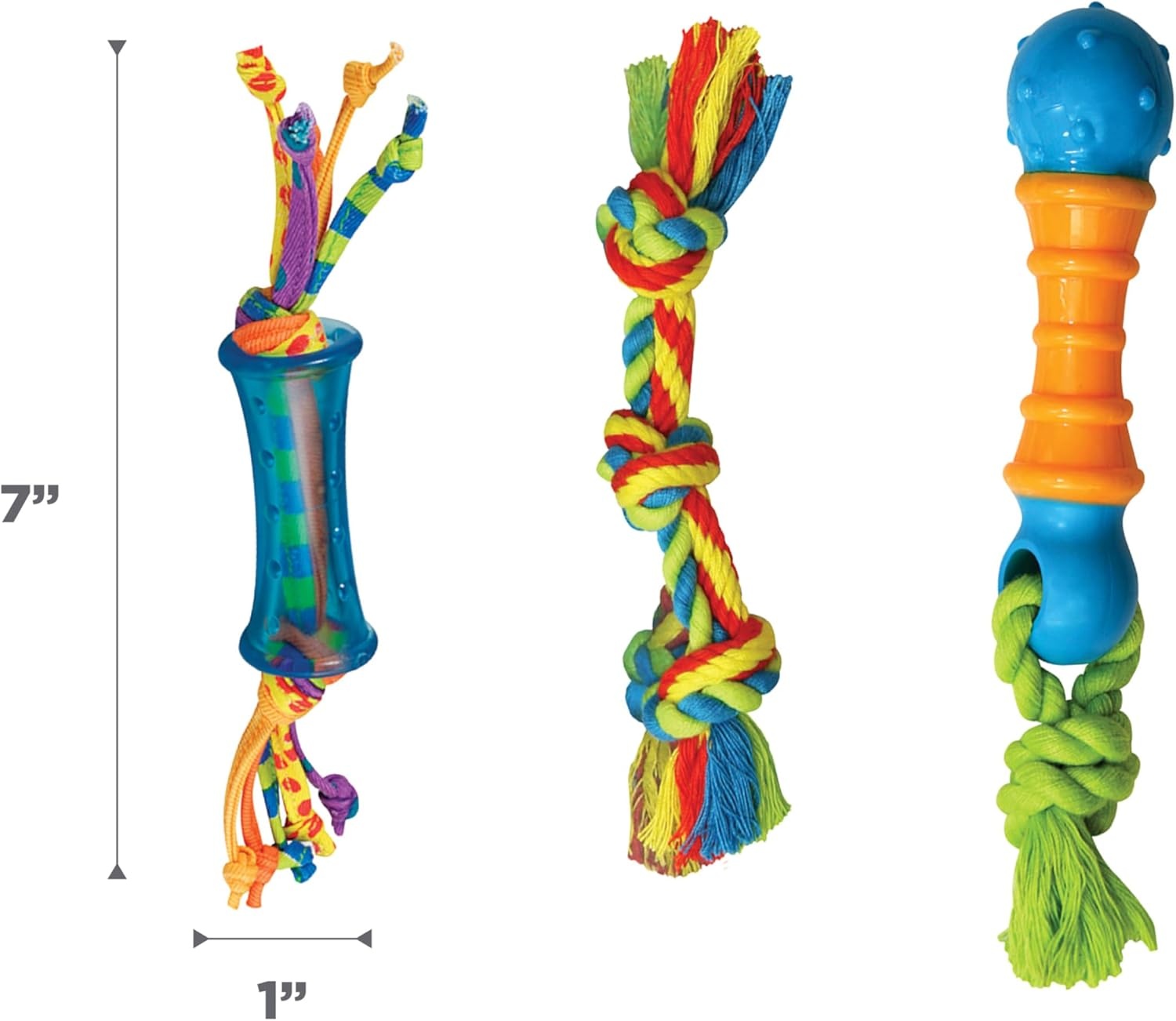 image:imagePetstages Mini Bone Tug Puppy Chew ToyDental Chew 3 Pk