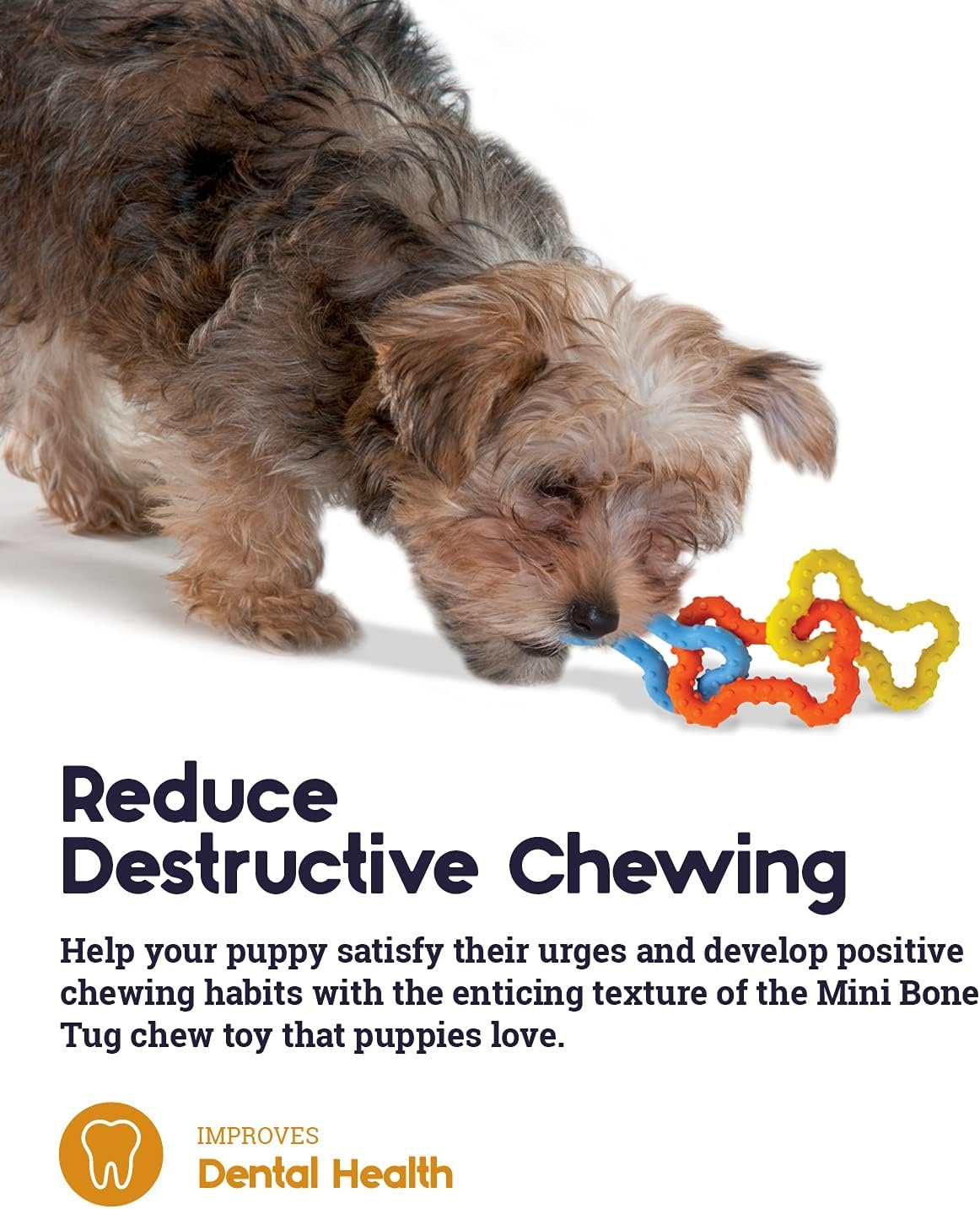 image:imagePetstages Mini Bone Tug Puppy Chew ToyMini Bone Tug