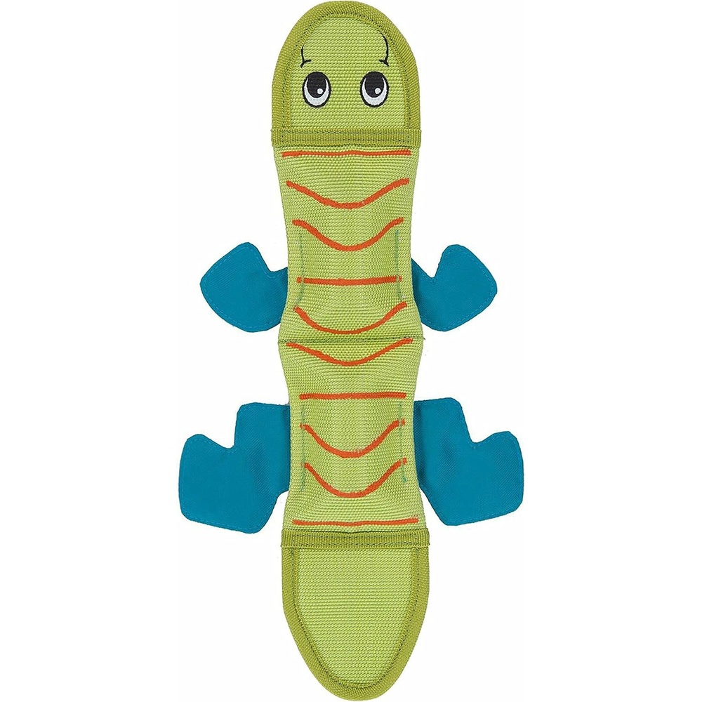 image:imageOutward Hound Fire Biterz Turtle Plush Firehose Material Interactive Dog Toy MediumGreen Lizard