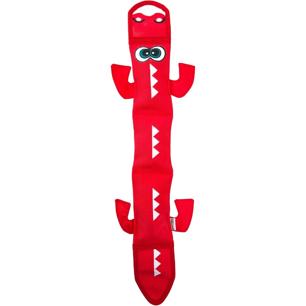image:imageOutward Hound Fire Biterz Turtle Plush Firehose Material Interactive Dog Toy MediumRed Dragon