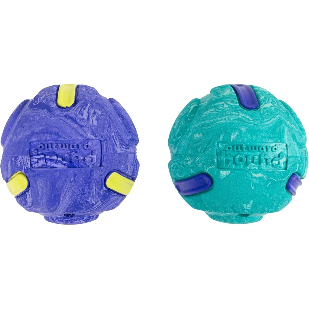 image:imageOutward Hound FlyFetch Rubber Fetch Ballz Dog Toy Bounces amp Floats Launcher Compatible 26 2Pack