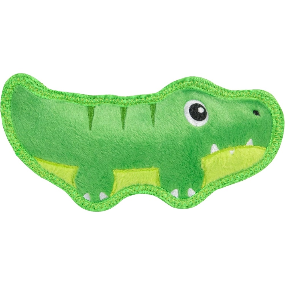 image:imageOutward Hound Tough Skinz Dog Toy Durable Plush with 2X Lining No Stuffing Jumbo Squeaker Alligator 95