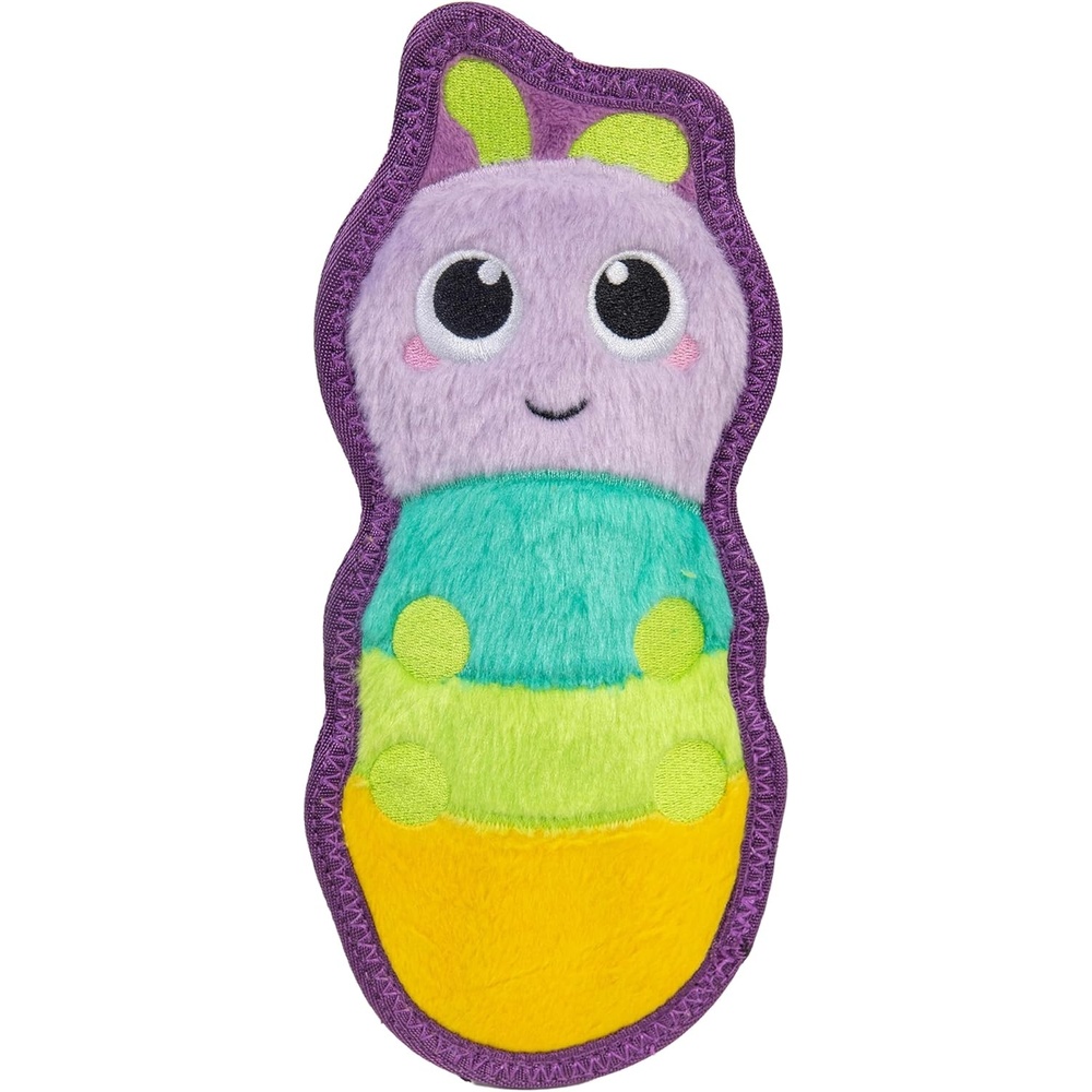 image:imageOutward Hound Tough Skinz Dog Toy Durable Plush with 2X Lining No Stuffing Jumbo Squeaker Caterpillar 95