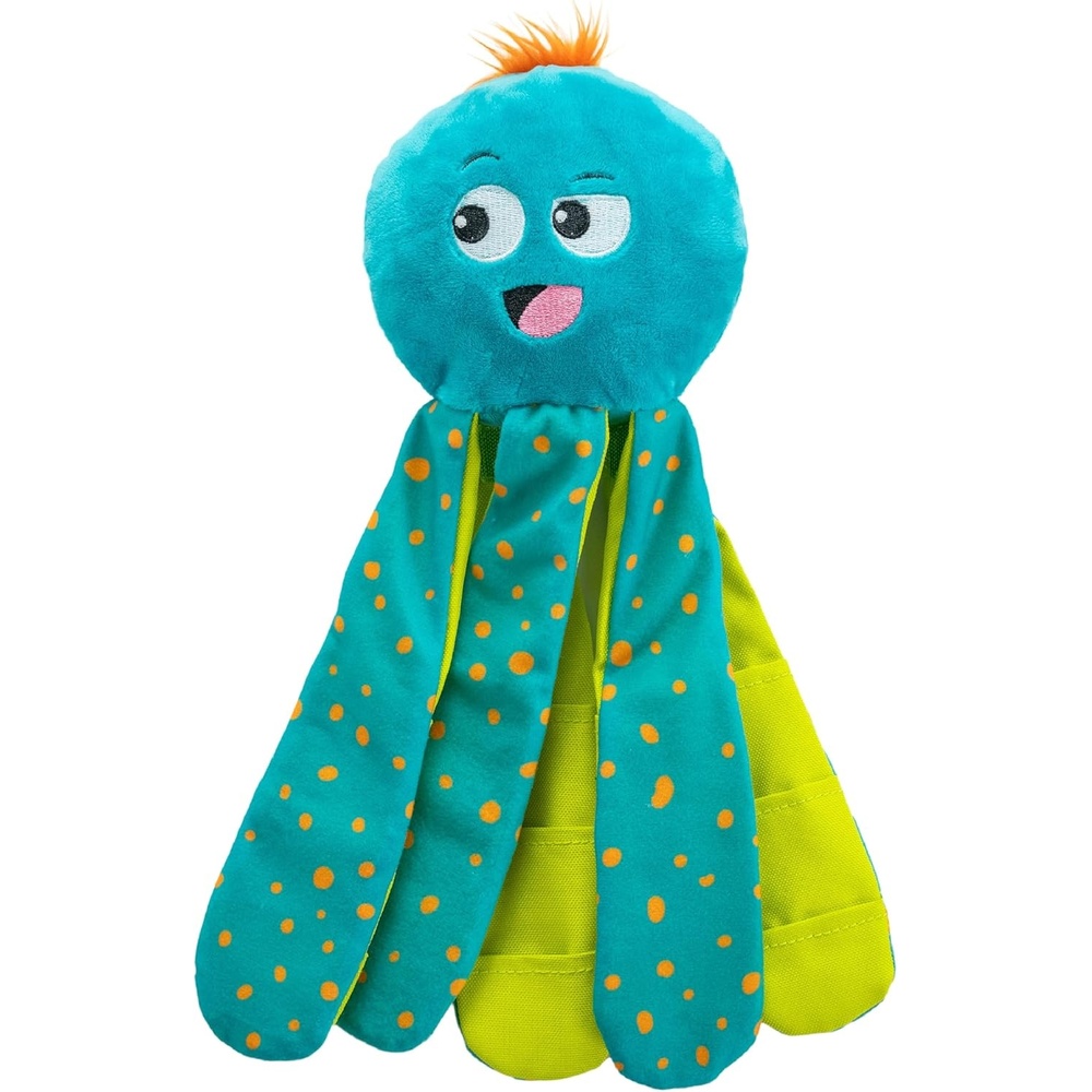 image:imageOutward Hound by Nina Ottosson Stuff N Snuffle Plush Large Snuffle Ball Dog Puzzle Elephant Blue 98 inches x 59 inchesSilly Legz Octopus
